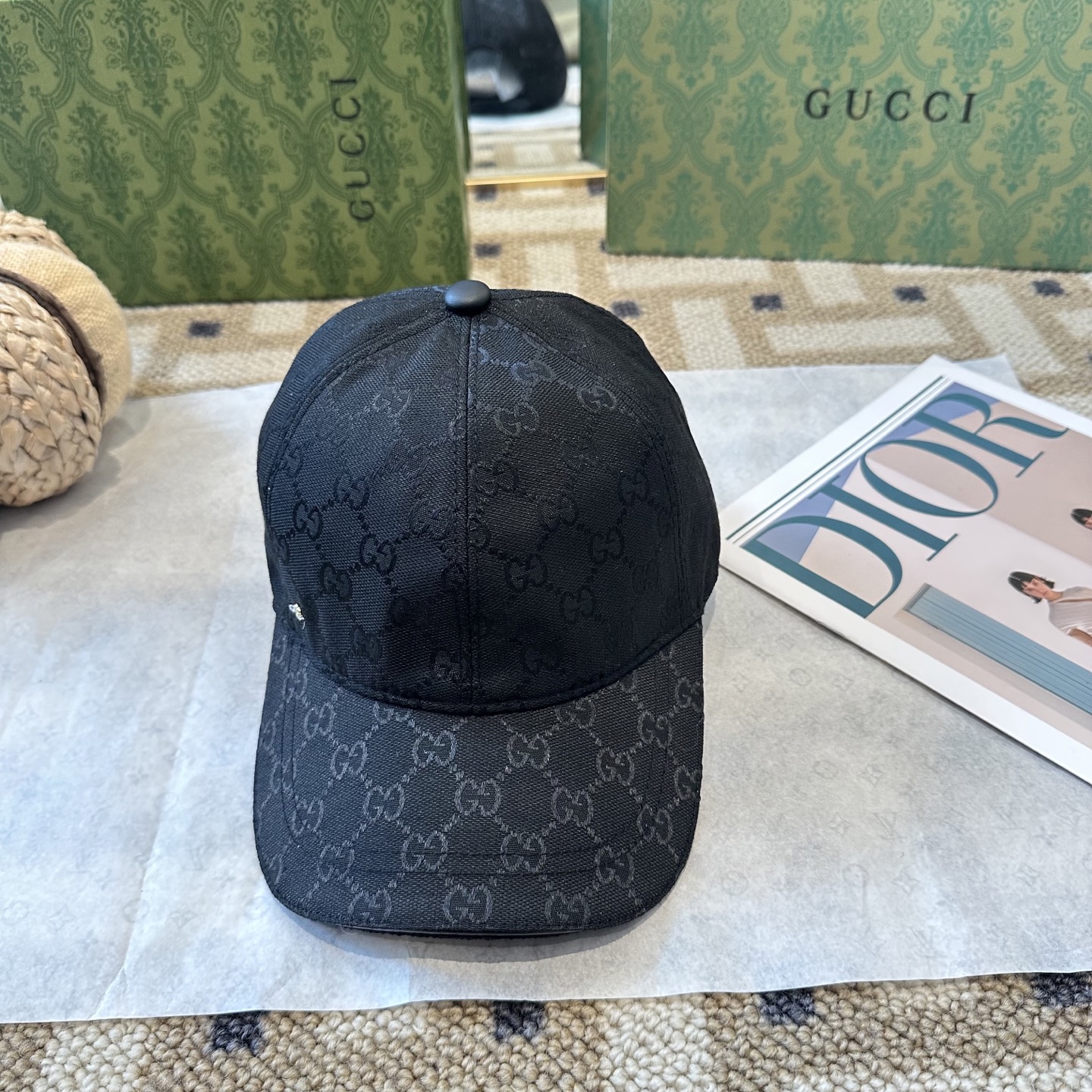 GUCCI古奇棒球帽 2025新款 工艺非常精美 高档大气上档次！低调奢华，方便携带！