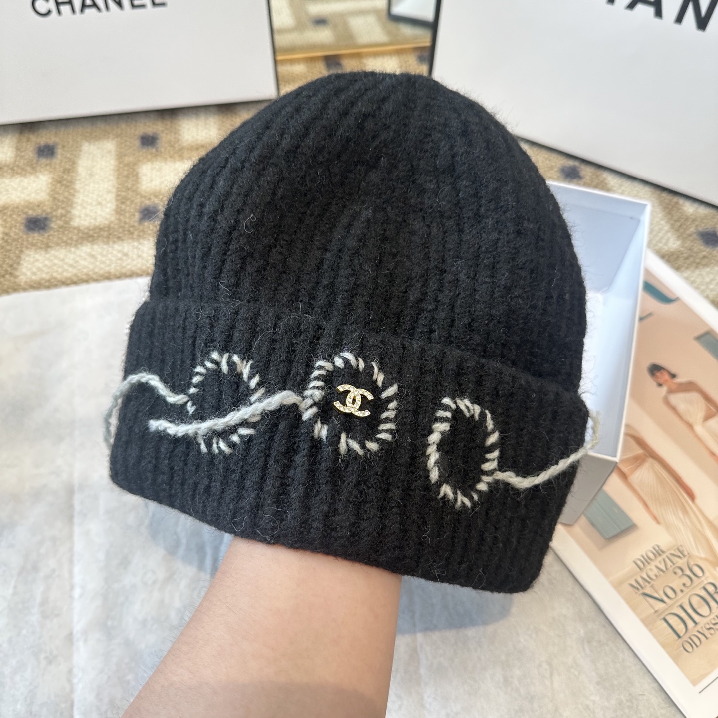 Chanel香奈儿毛线帽