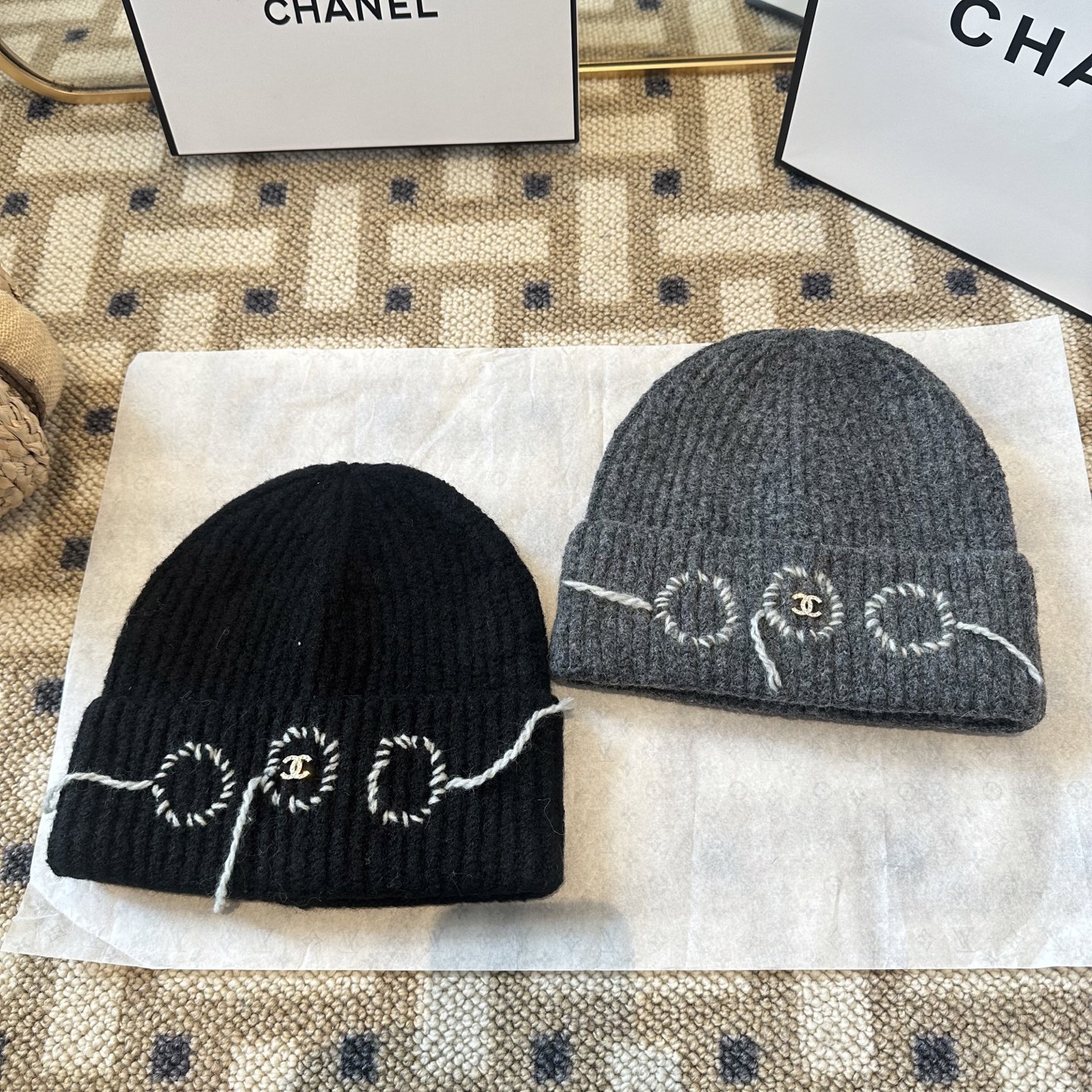 Chanel香奈儿毛线帽