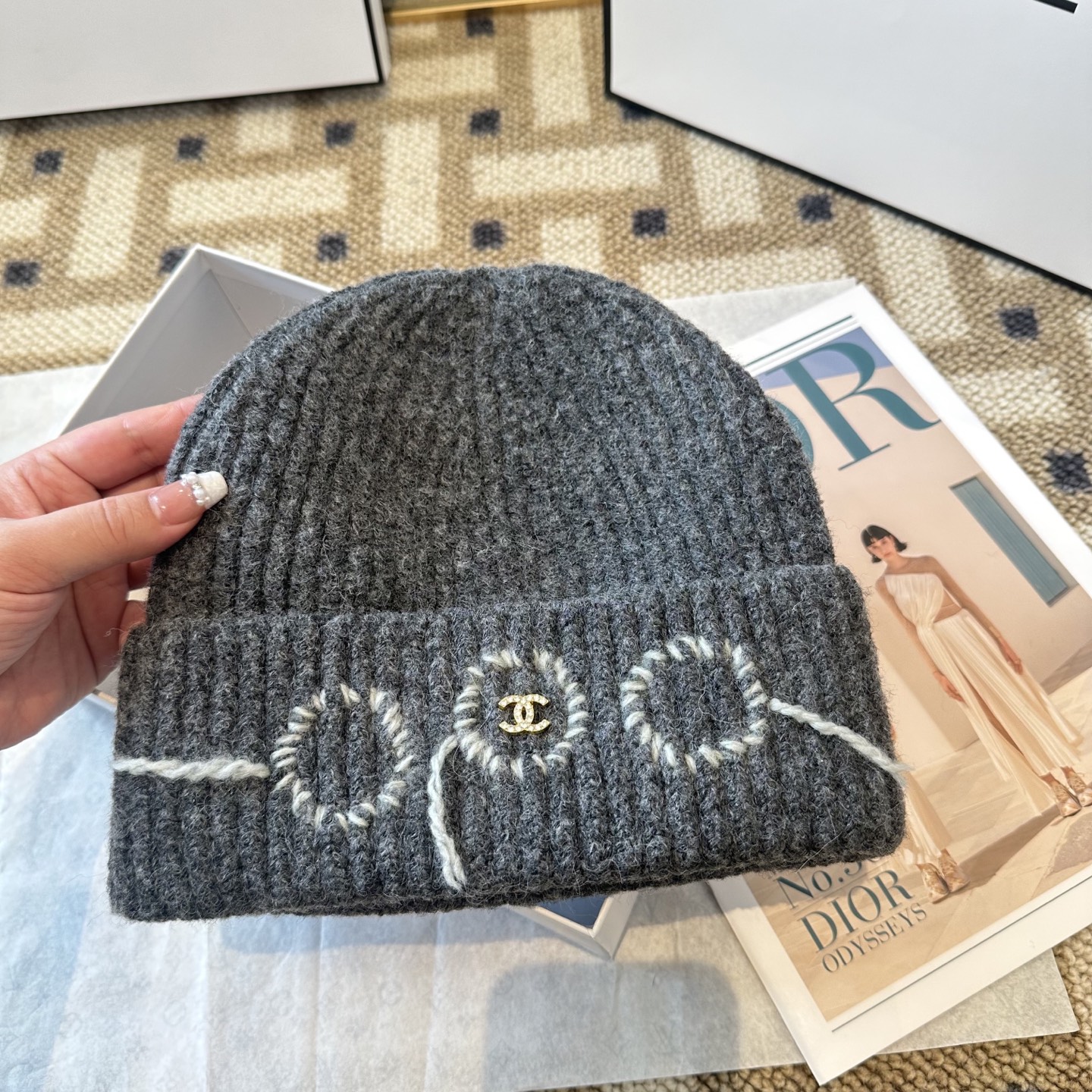 Chanel香奈儿毛线帽