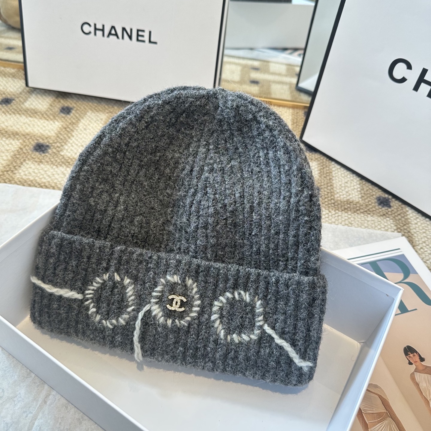 Chanel香奈儿毛线帽