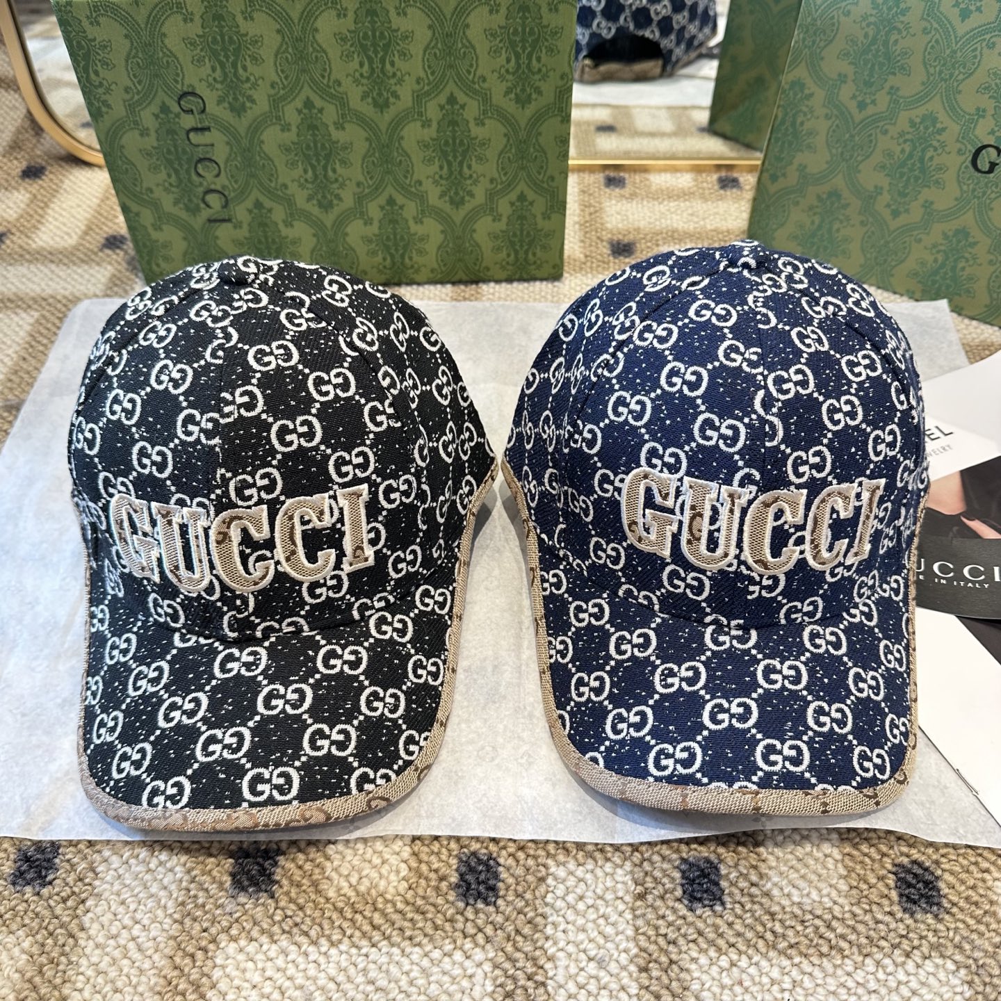 GUCCI古奇棒球帽 2025新款 工艺非常精美 高档大气上档次！低调奢华，方便携带！