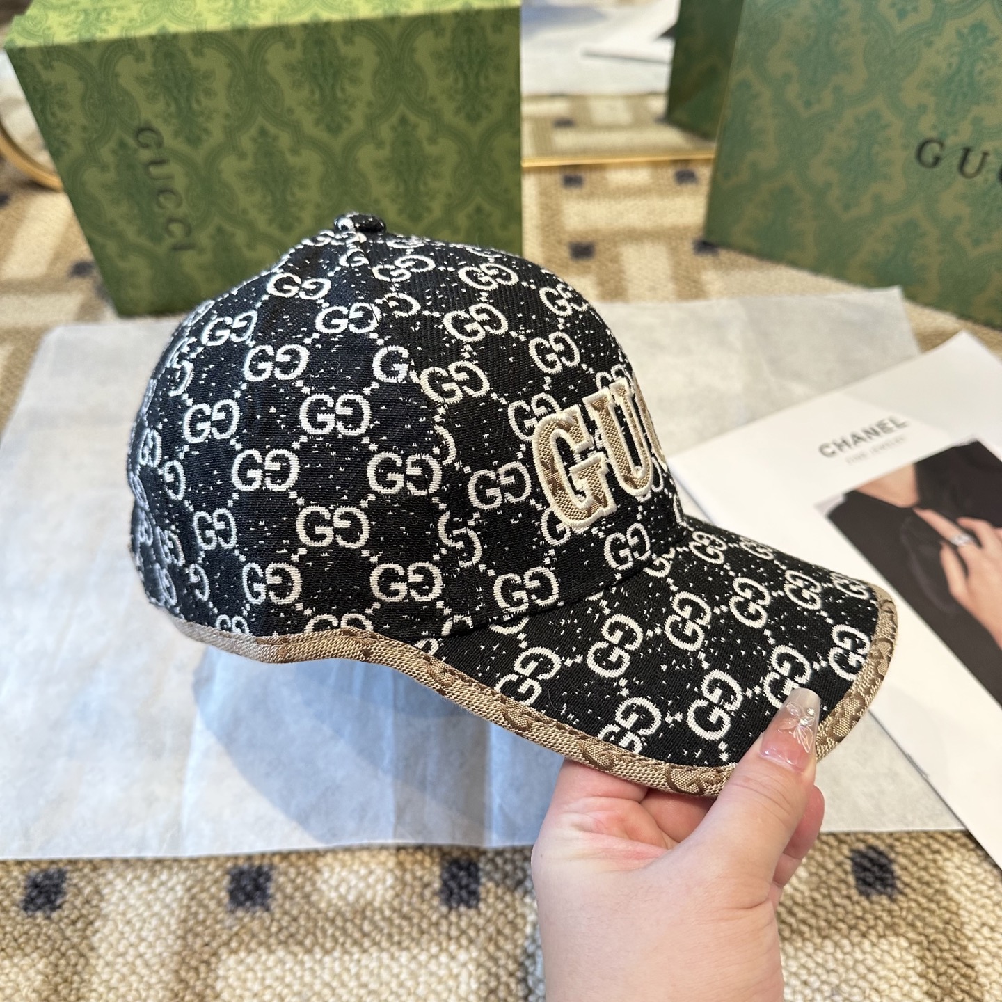 GUCCI古奇棒球帽 2025新款 工艺非常精美 高档大气上档次！低调奢华，方便携带！