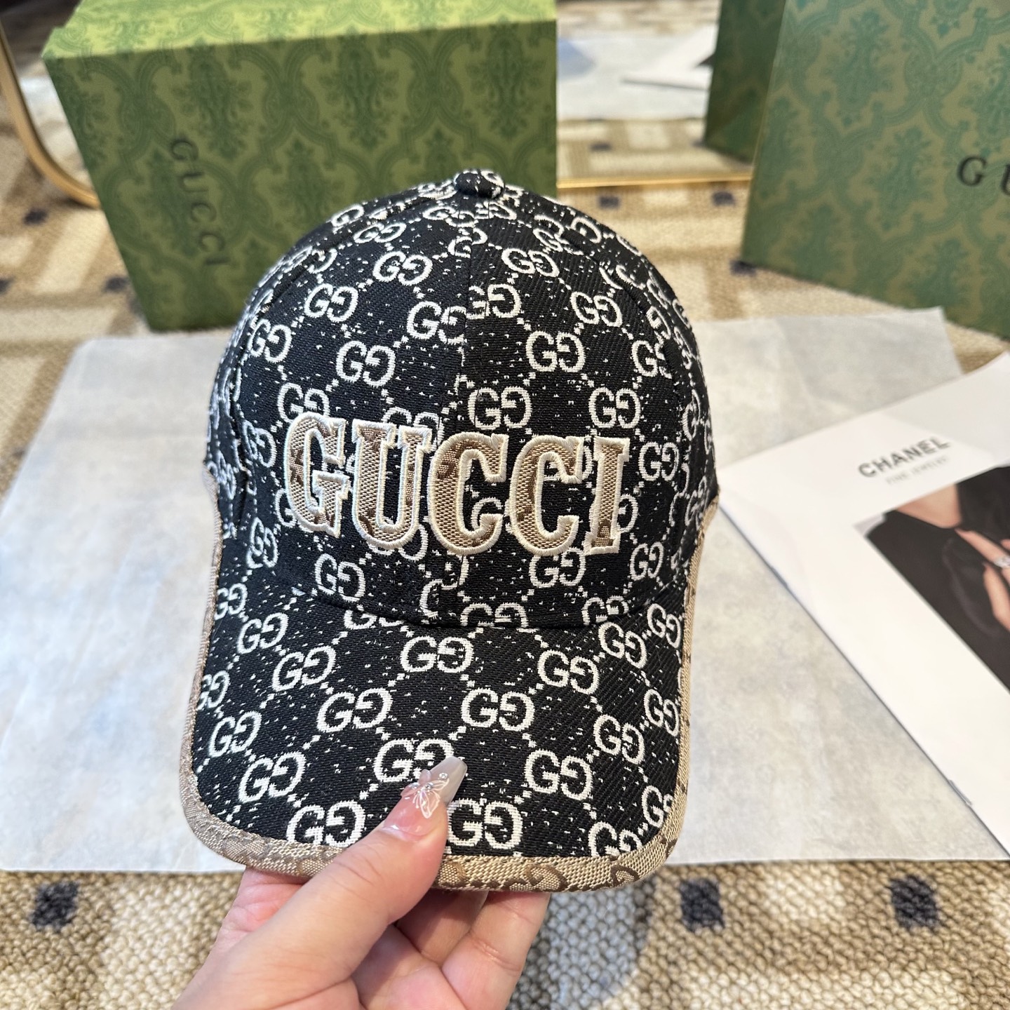 GUCCI古奇棒球帽 2025新款 工艺非常精美 高档大气上档次！低调奢华，方便携带！