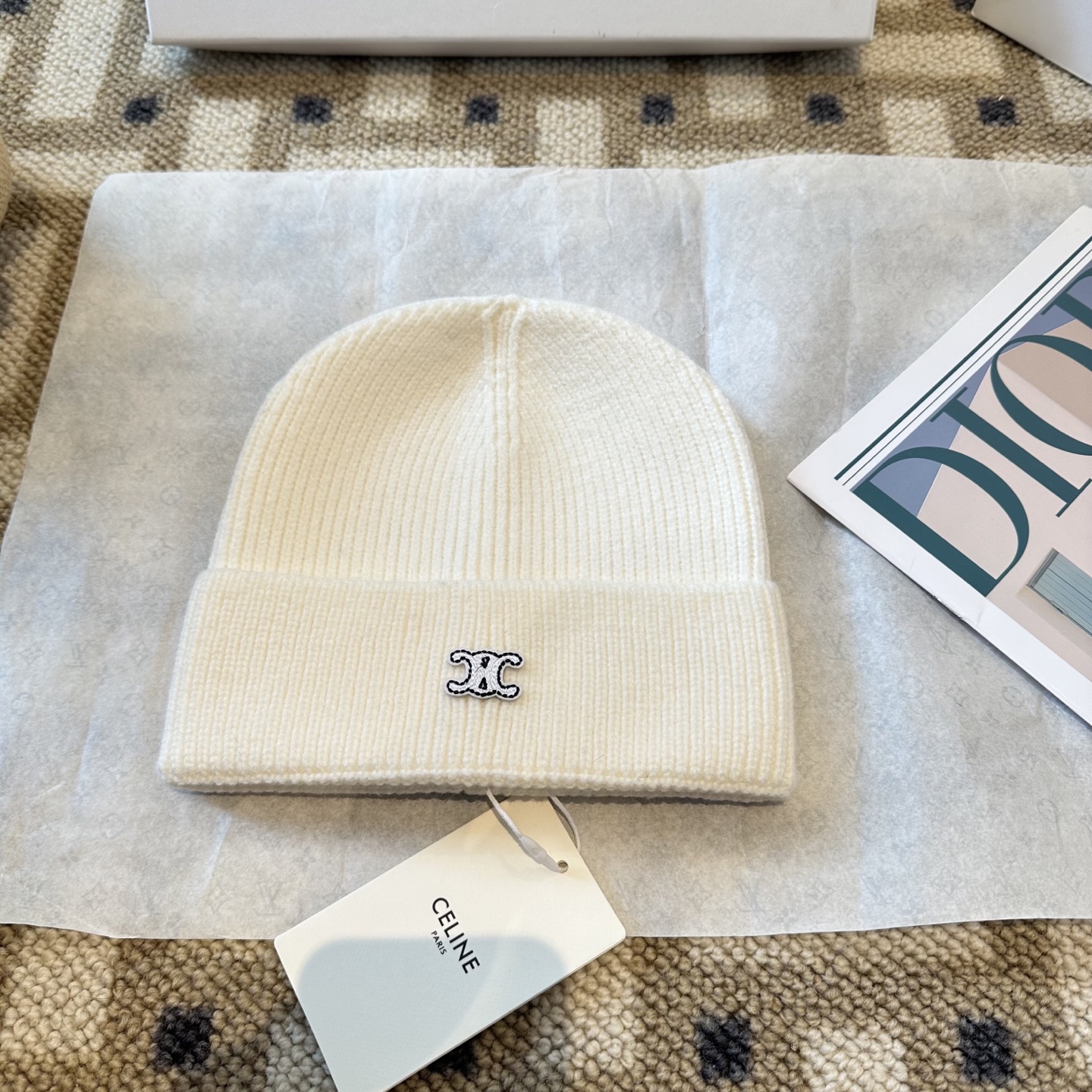 Celine 赛琳 2025秋冬新款毛线帽，男女款针织帽，