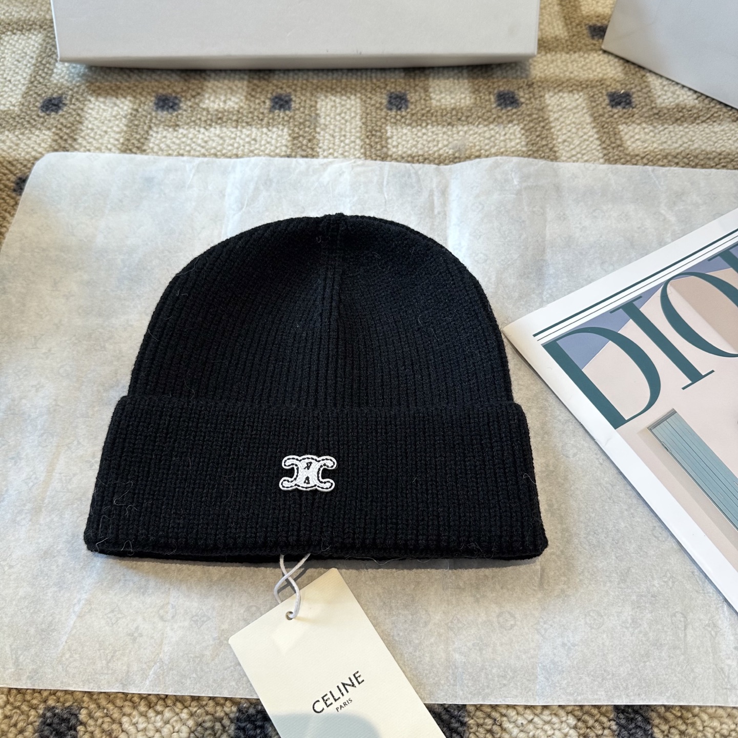 Celine 赛琳 2025秋冬新款毛线帽，男女款针织帽