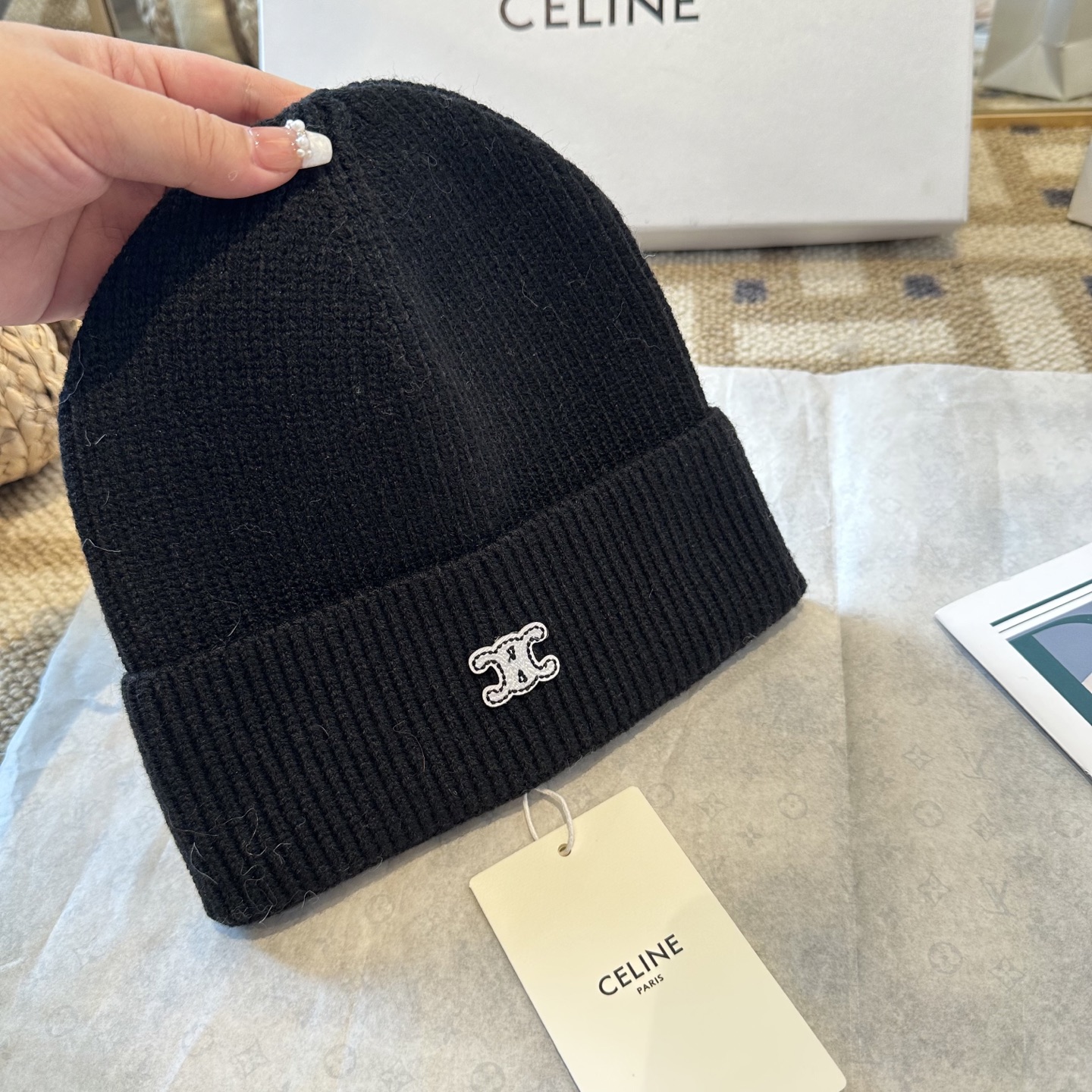 Celine 赛琳 2025秋冬新款毛线帽，男女款针织帽