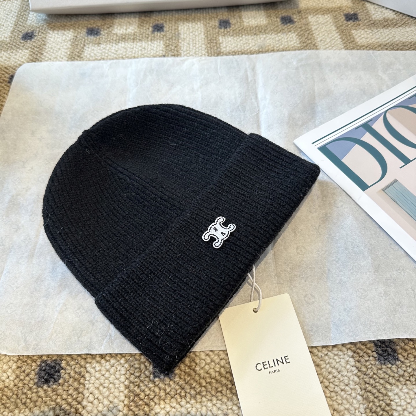 Celine 赛琳 2025秋冬新款毛线帽，男女款针织帽