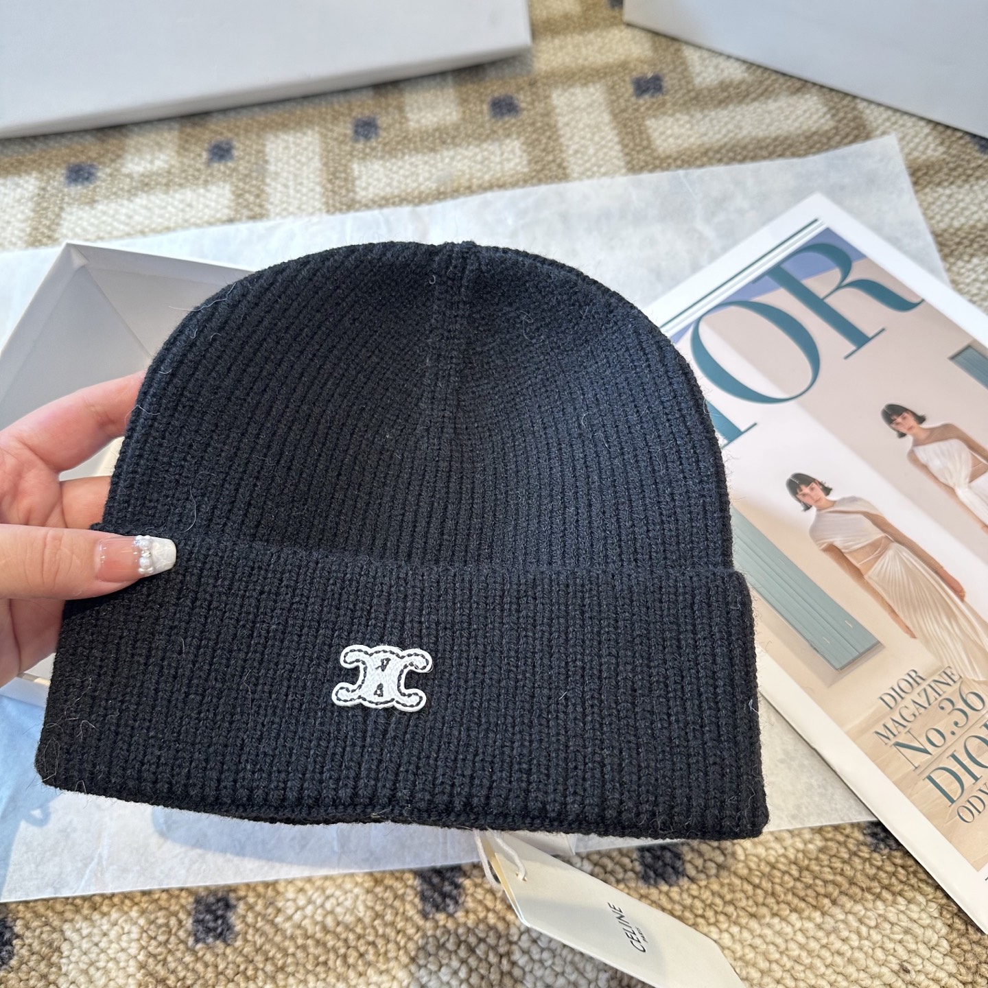 Celine 赛琳 2025秋冬新款毛线帽，男女款针织帽