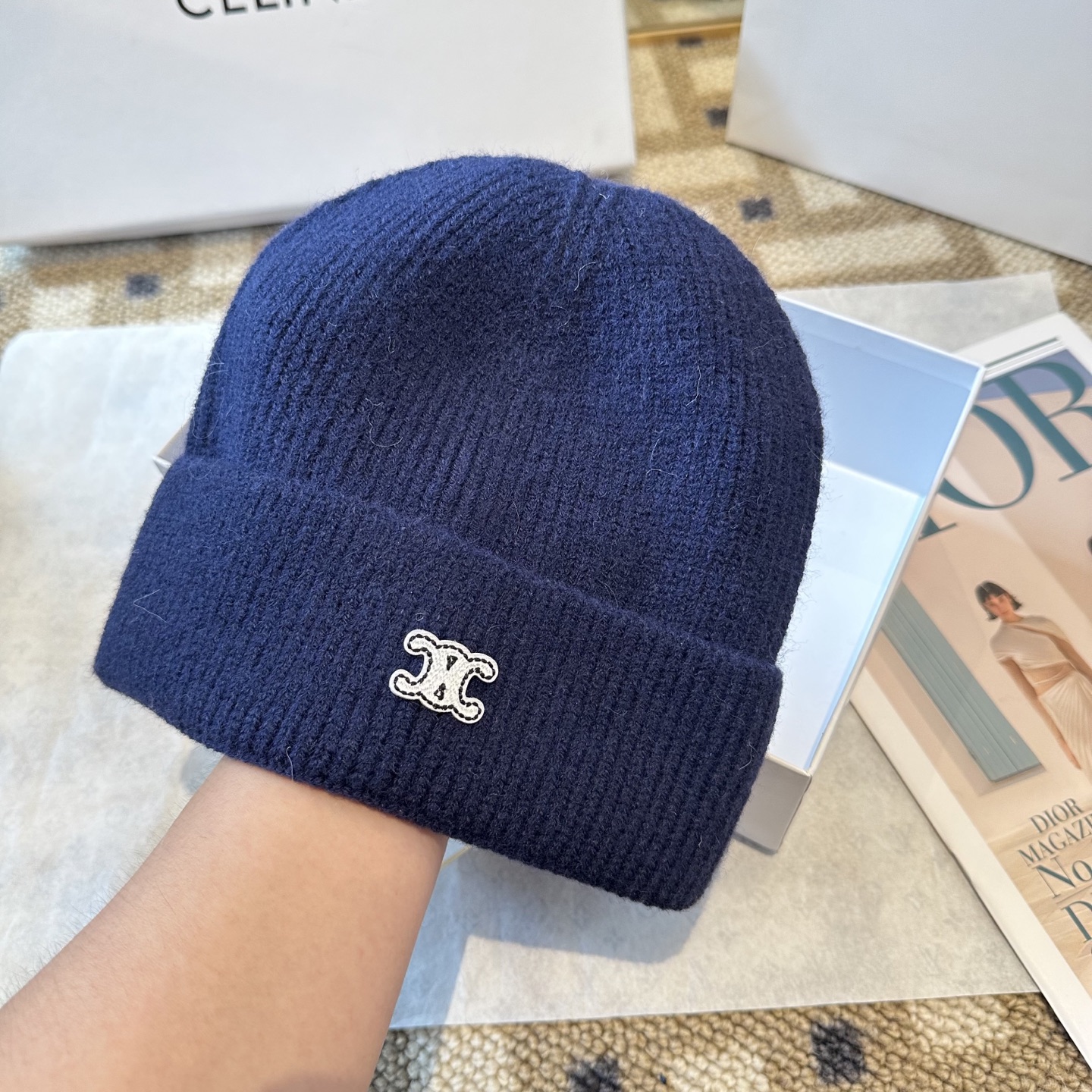 Celine 赛琳 2025秋冬新款毛线帽，男女款针织帽