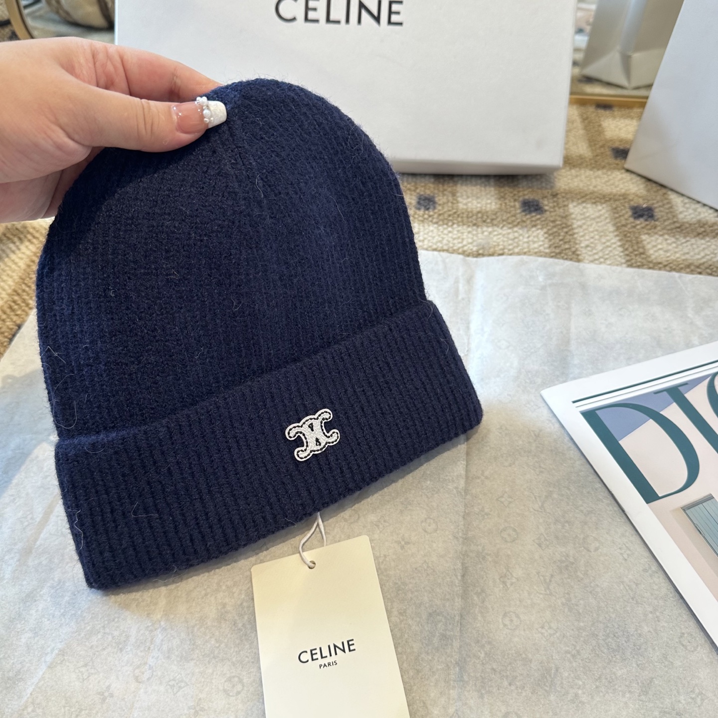 Celine 赛琳 2025秋冬新款毛线帽，男女款针织帽