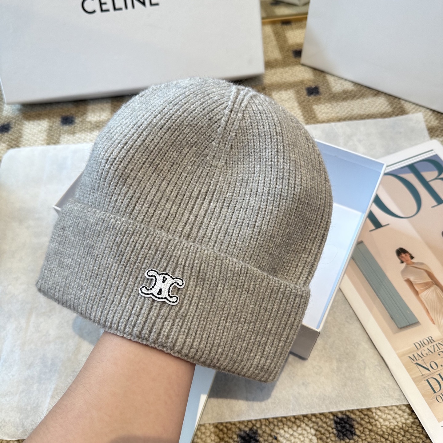 Celine 赛琳 2025秋冬新款毛线帽，男女款针织帽