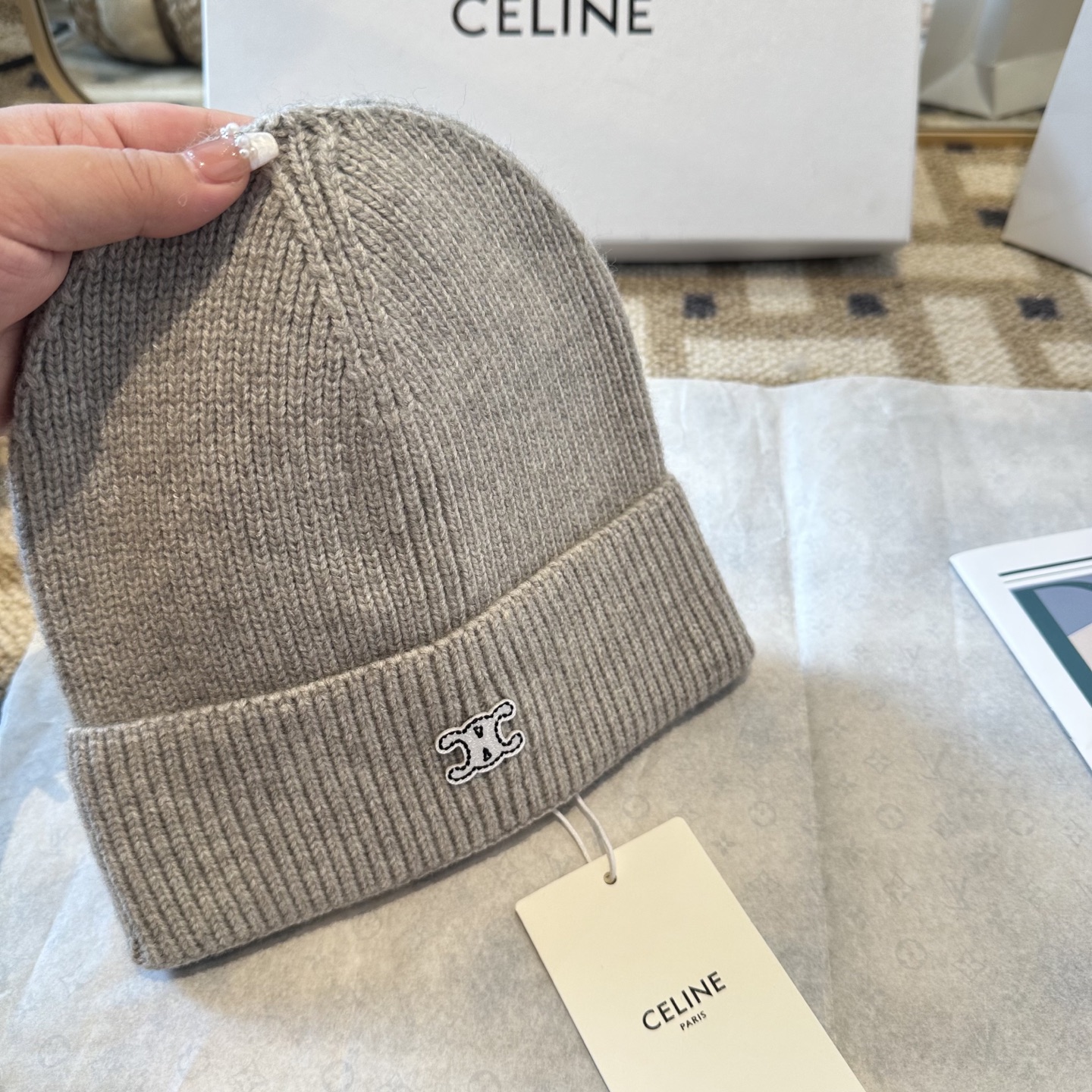 Celine 赛琳 2025秋冬新款毛线帽，男女款针织帽