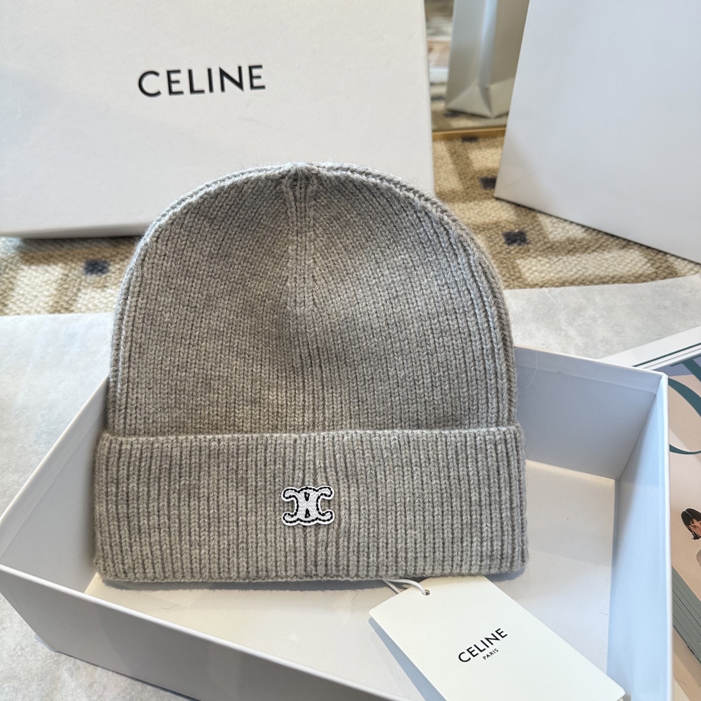 Celine 赛琳 2025秋冬新款毛线帽，男女款针织帽
