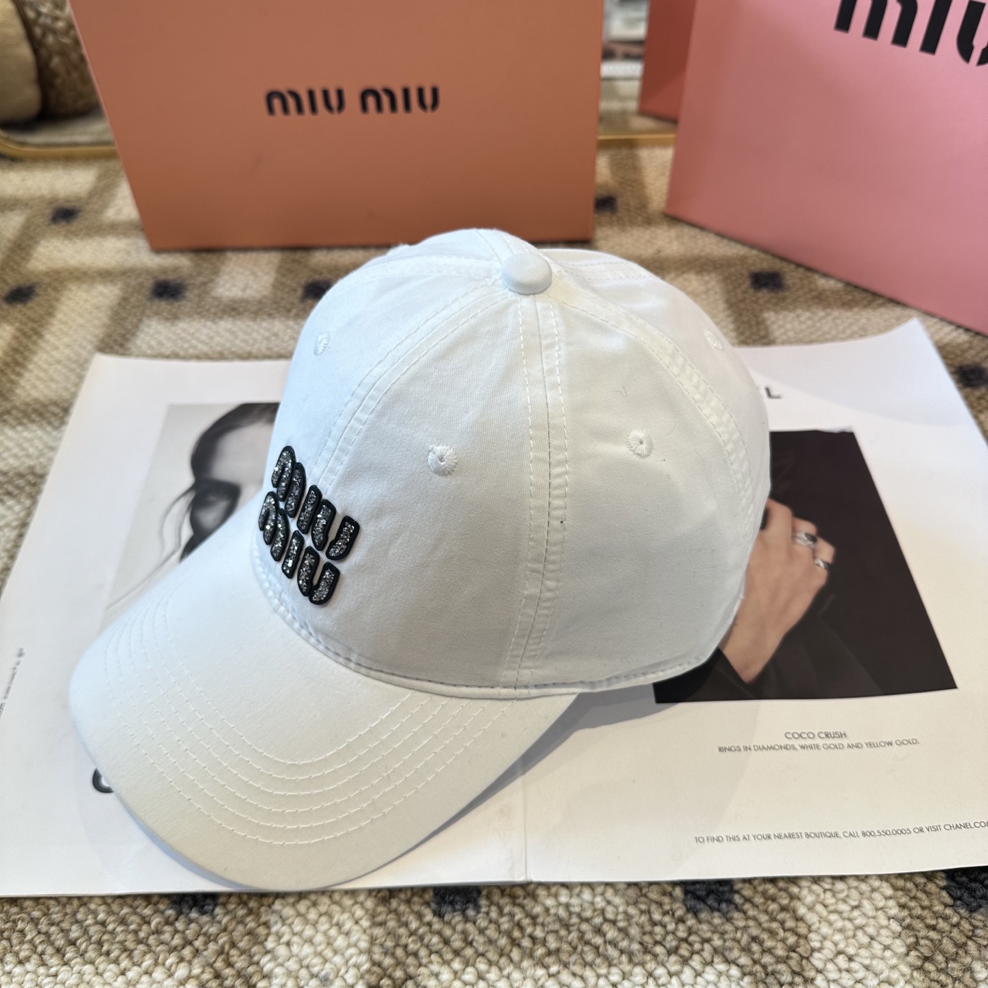 谬谬miumiu 原单 新款棒球帽，正品开模订制，原版做工细致质量超赞！
