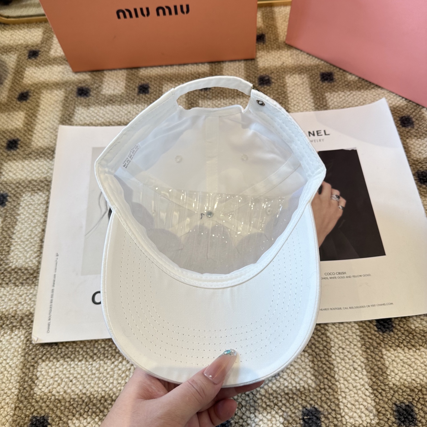 谬谬miumiu 原单 新款棒球帽，正品开模订制，原版做工细致质量超赞！