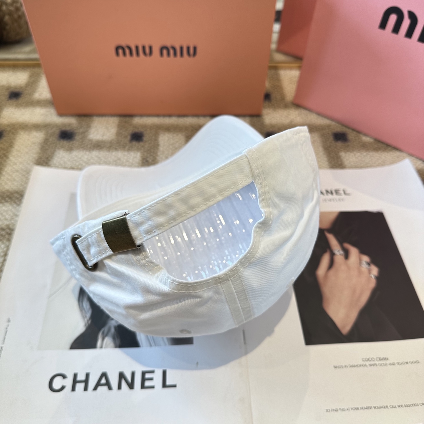谬谬miumiu 原单 新款棒球帽，正品开模订制，原版做工细致质量超赞！