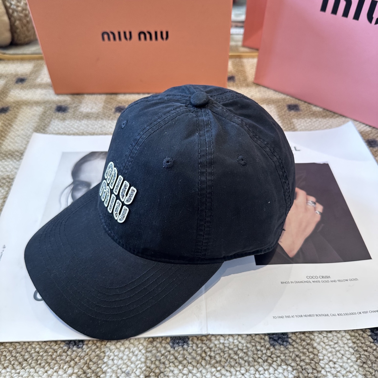 谬谬miumiu 原单 新款棒球帽，正品开模订制，原版做工细致质量超赞！