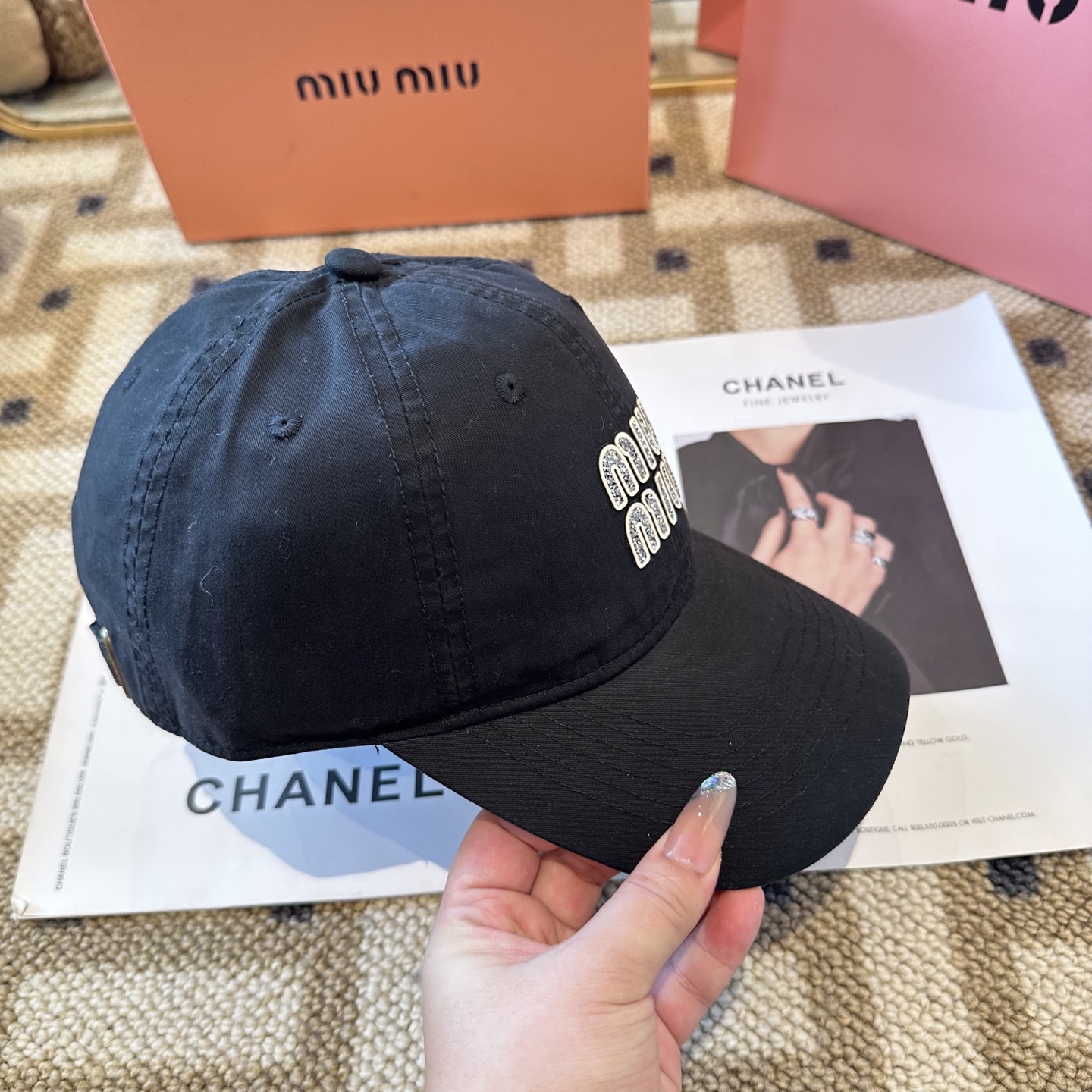 谬谬miumiu 原单 新款棒球帽，正品开模订制，原版做工细致质量超赞！