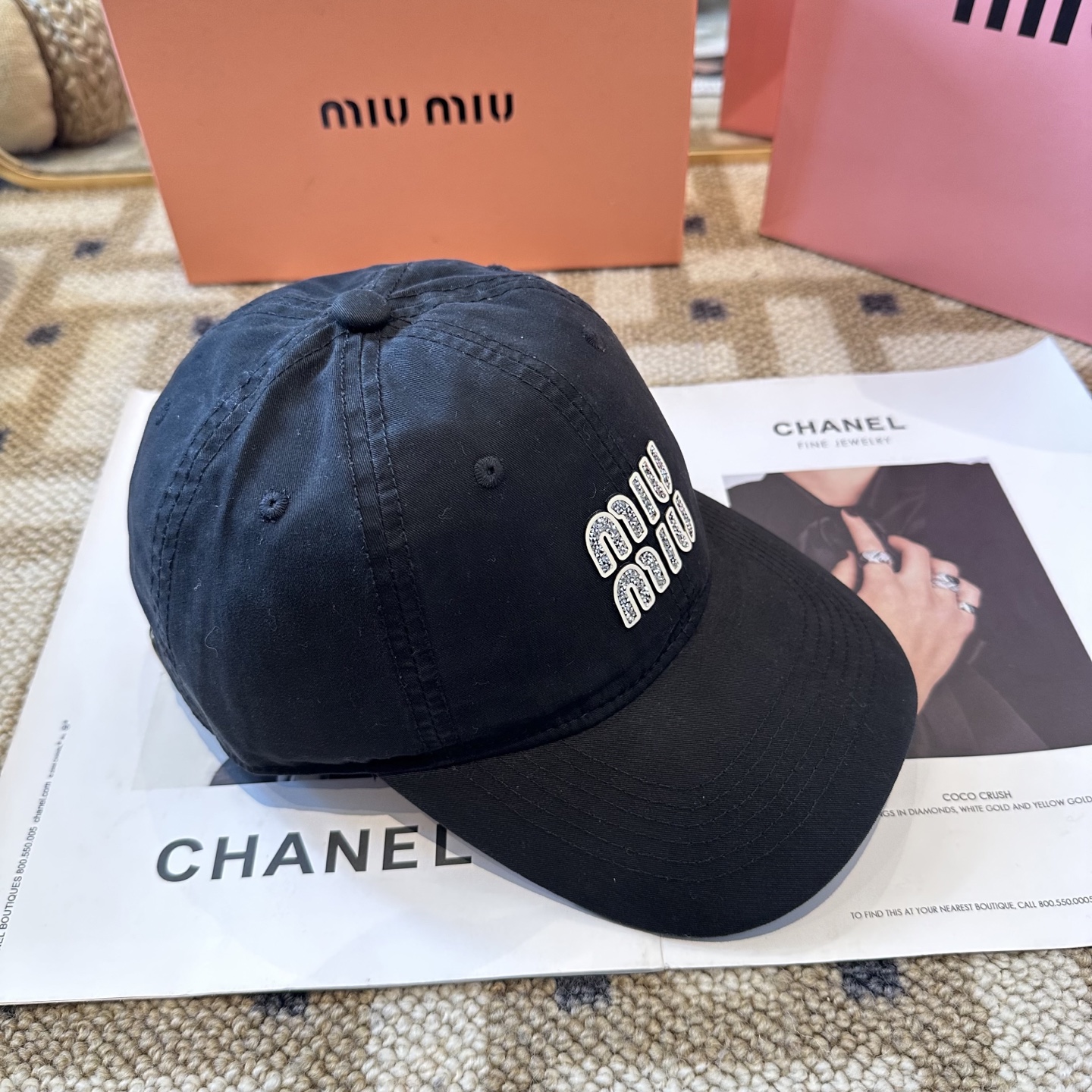 谬谬miumiu 原单 新款棒球帽，正品开模订制，原版做工细致质量超赞！