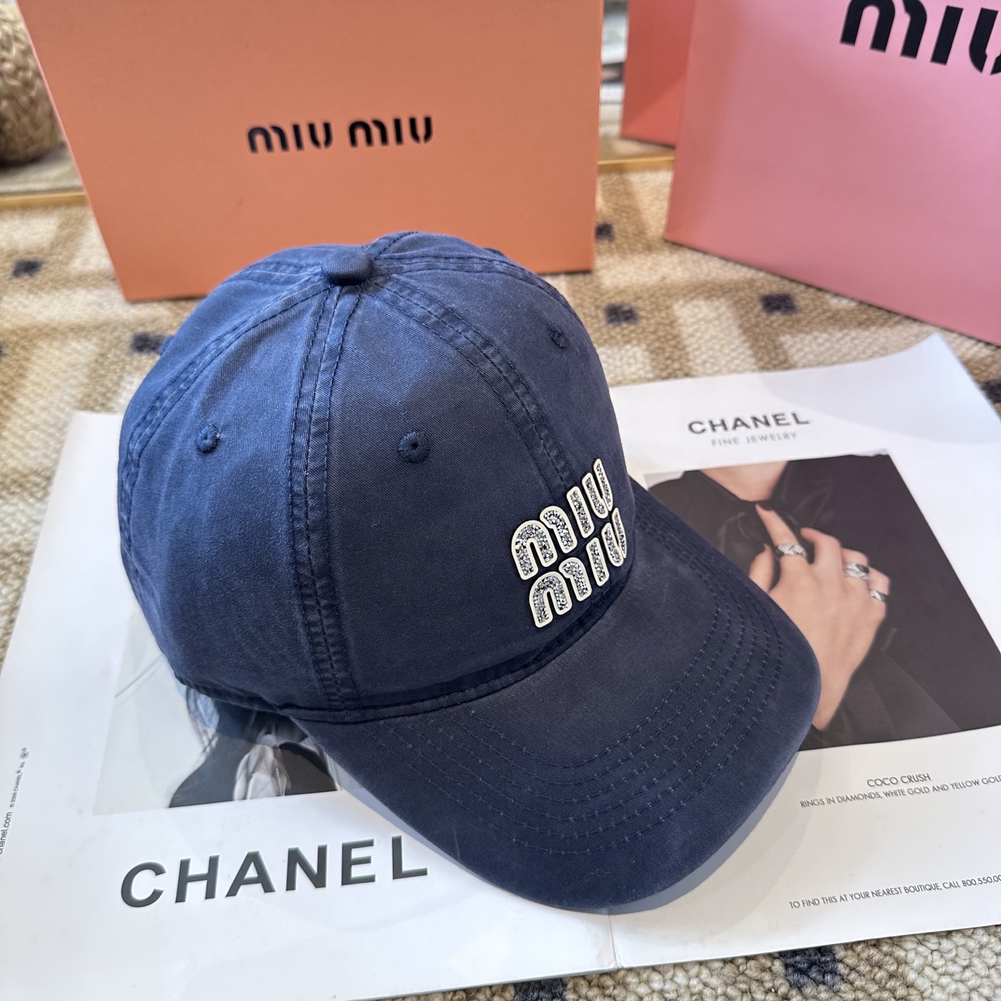 谬谬miumiu 原单 新款棒球帽，正品开模订制，原版做工细致质量超赞！