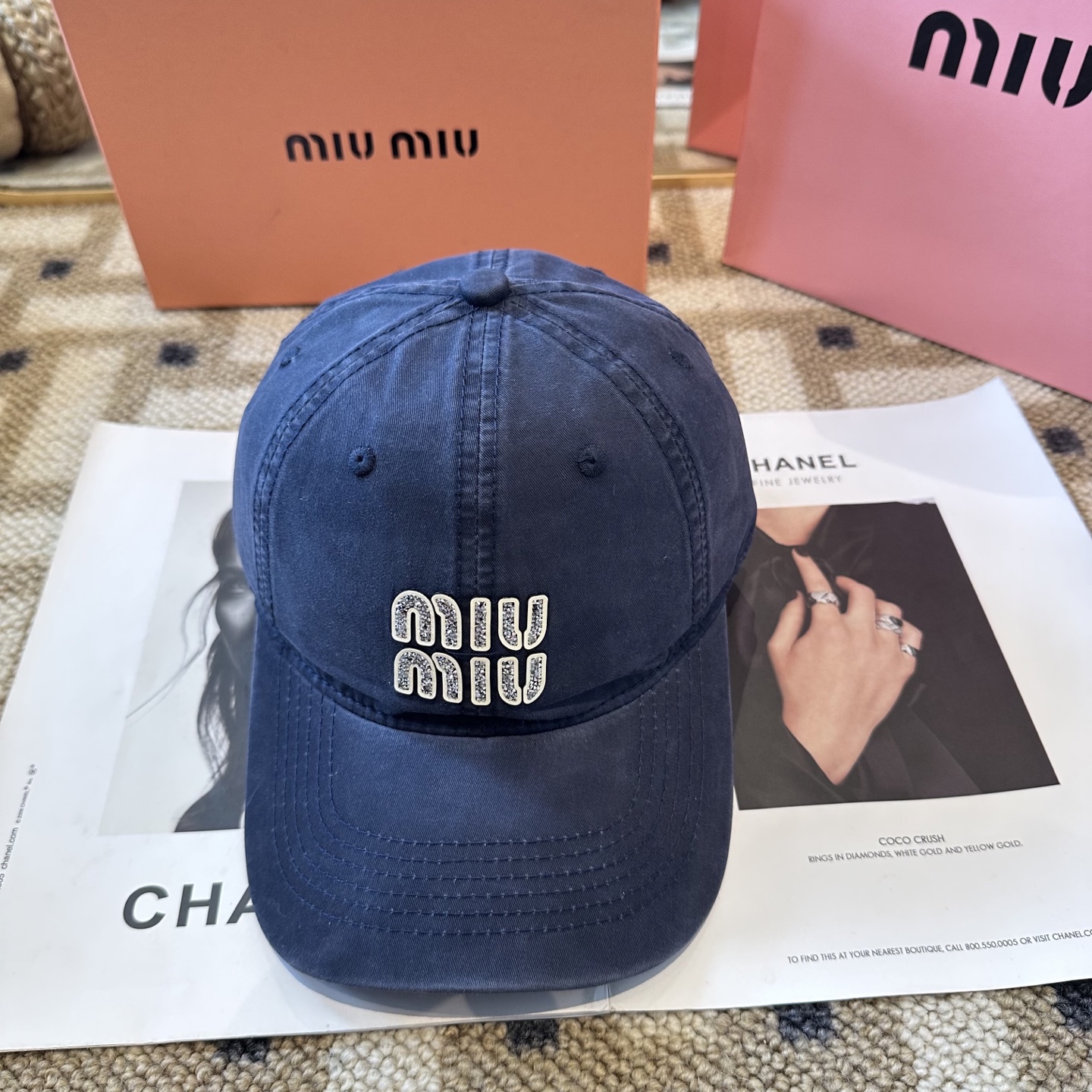 谬谬miumiu 原单 新款棒球帽，正品开模订制，原版做工细致质量超赞！