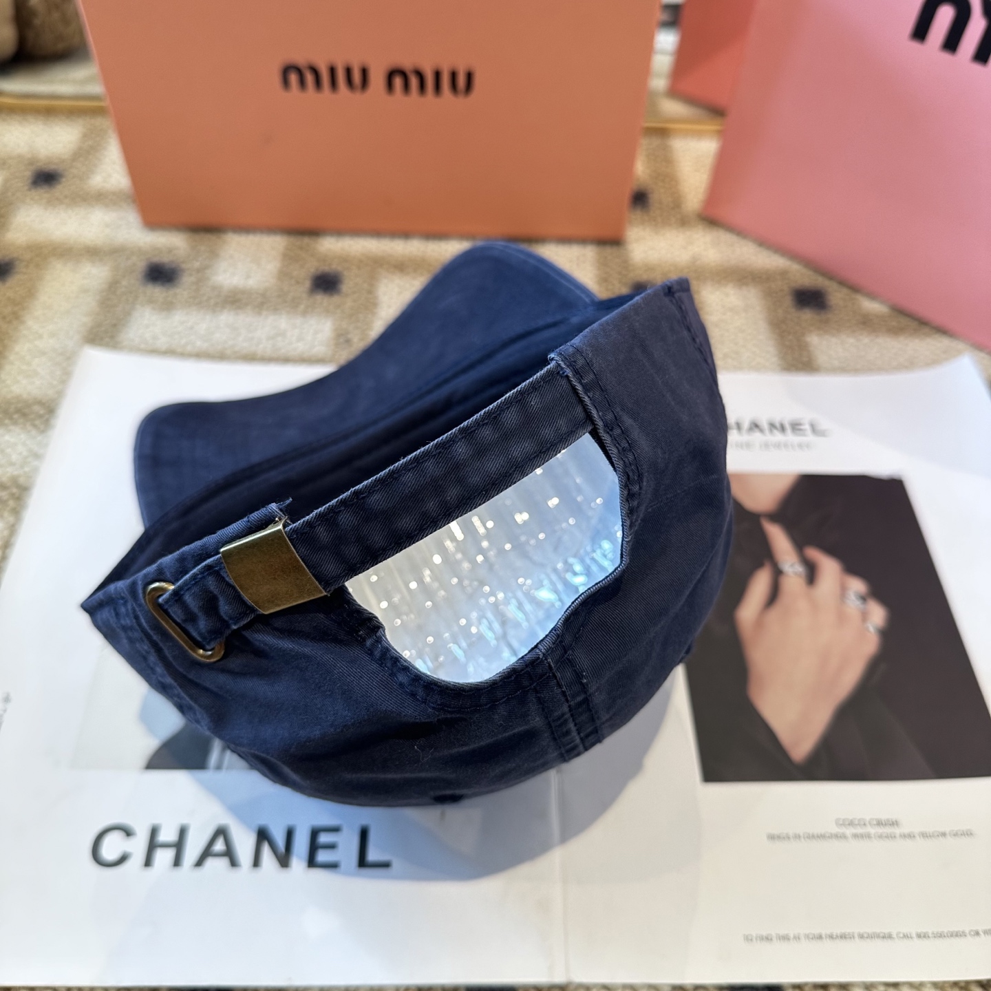 谬谬miumiu 原单 新款棒球帽，正品开模订制，原版做工细致质量超赞！