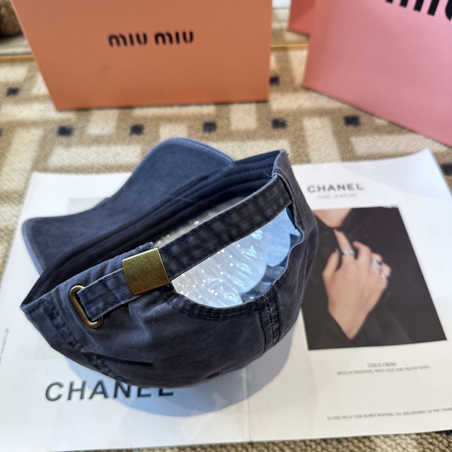 谬谬miumiu 原单 新款棒球帽，正品开模订制，原版做工细致质量超赞！