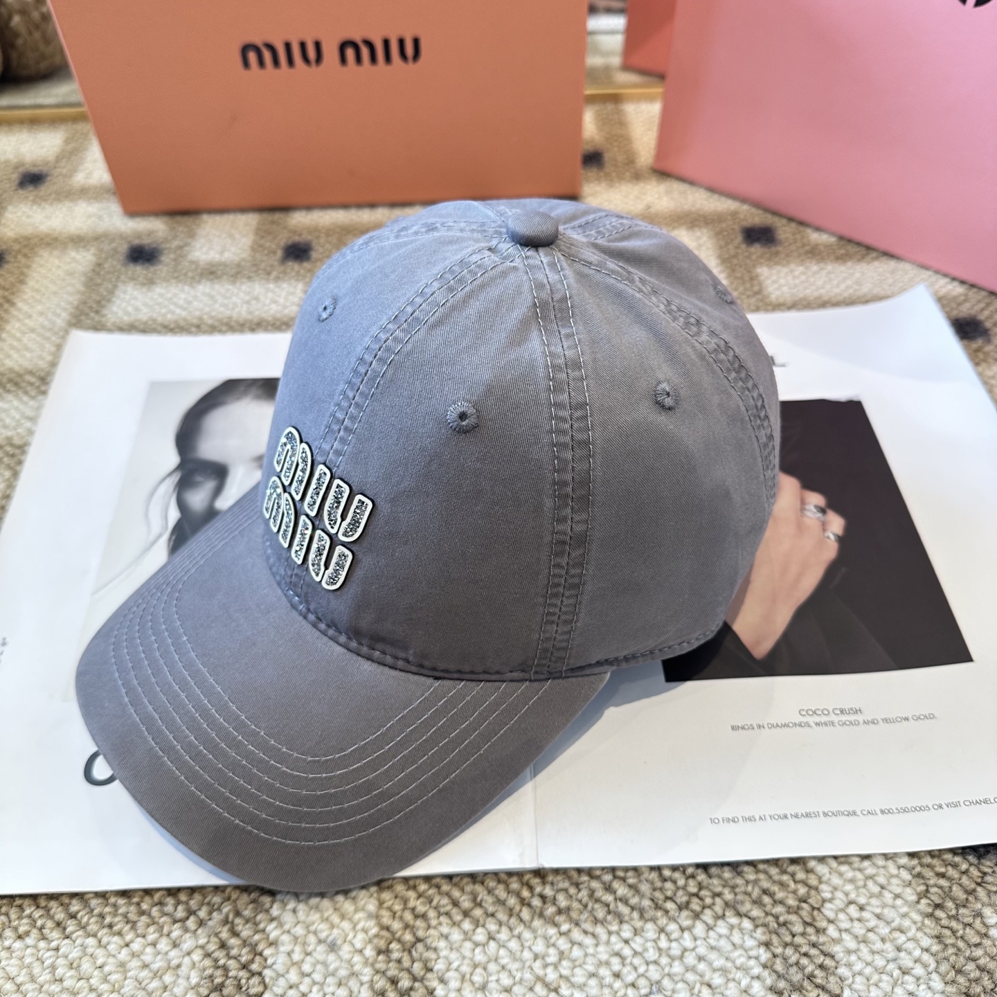 谬谬miumiu 原单 新款棒球帽，正品开模订制，原版做工细致质量超赞！