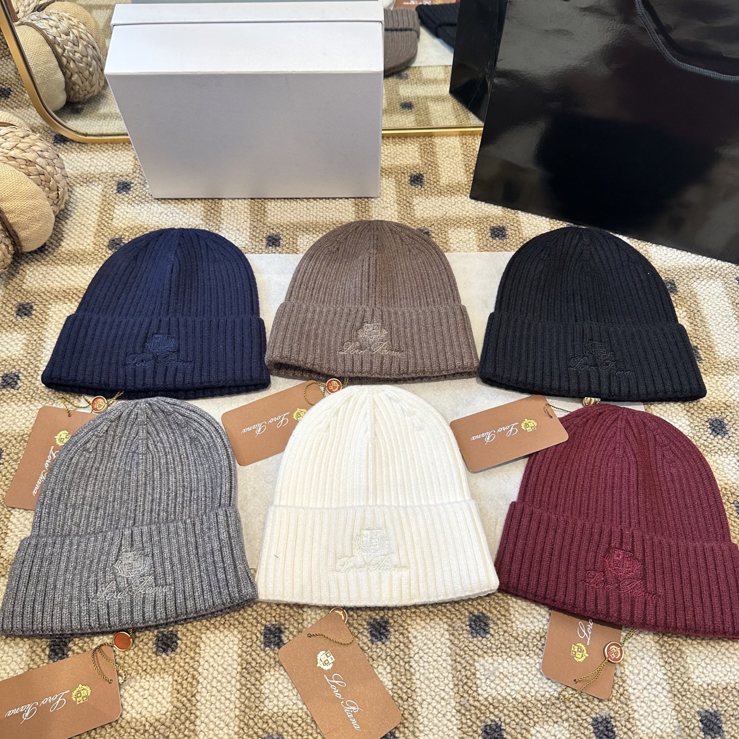 Loro Piana Unisex Cashmere Beanie Hat - Warm, Stylish, and Comfortable