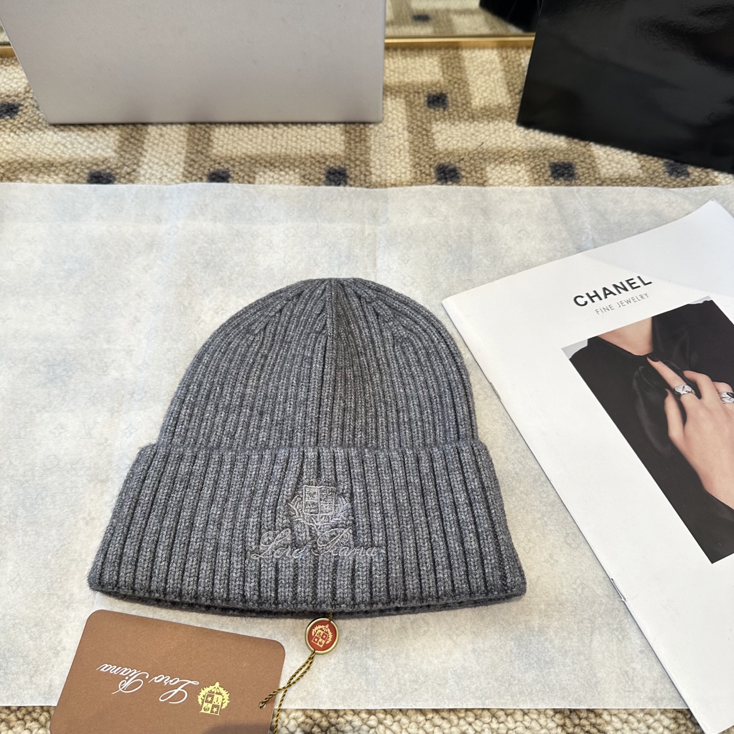 Loro Piana Unisex Cashmere Beanie Hat - Warm, Stylish, and Comfortable