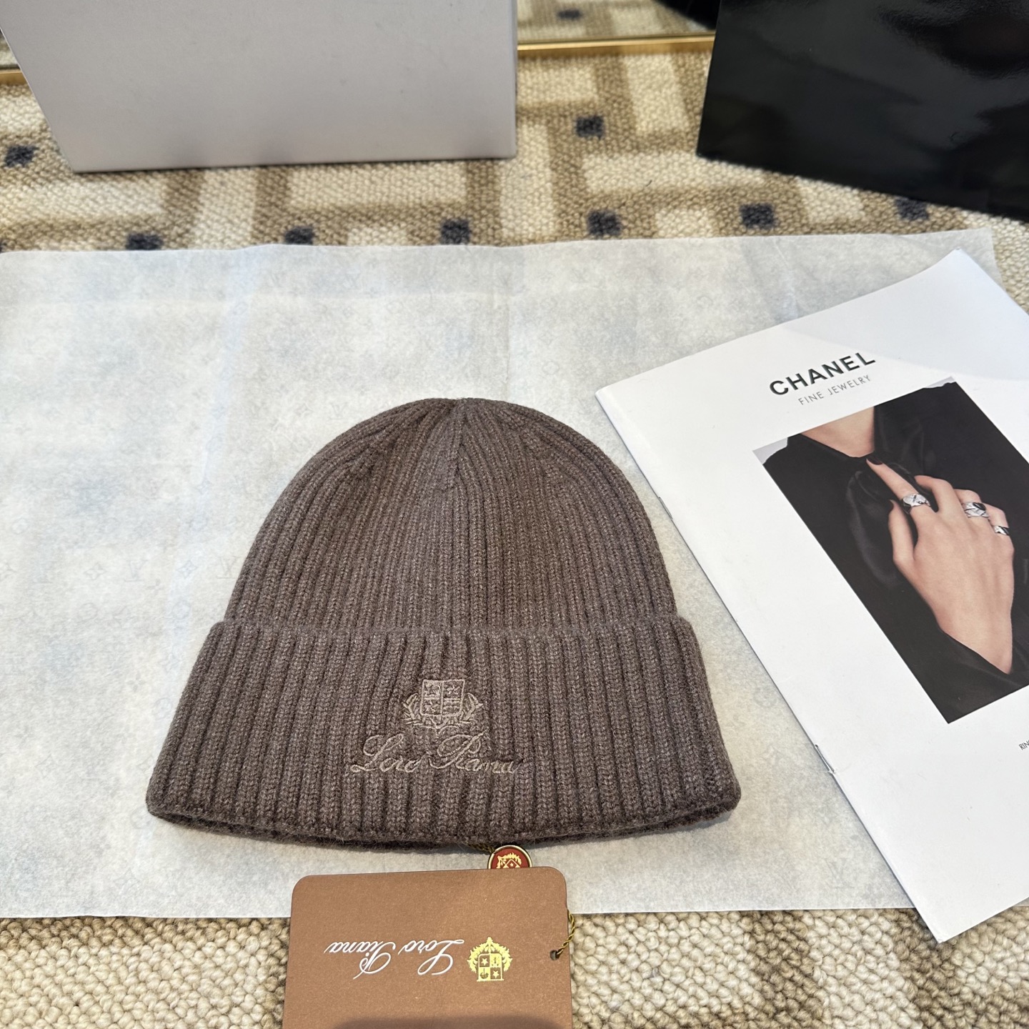 Loro Piana Cashmere Beanie Hat - Unisex, Warm, and Stylish Winter Headwear