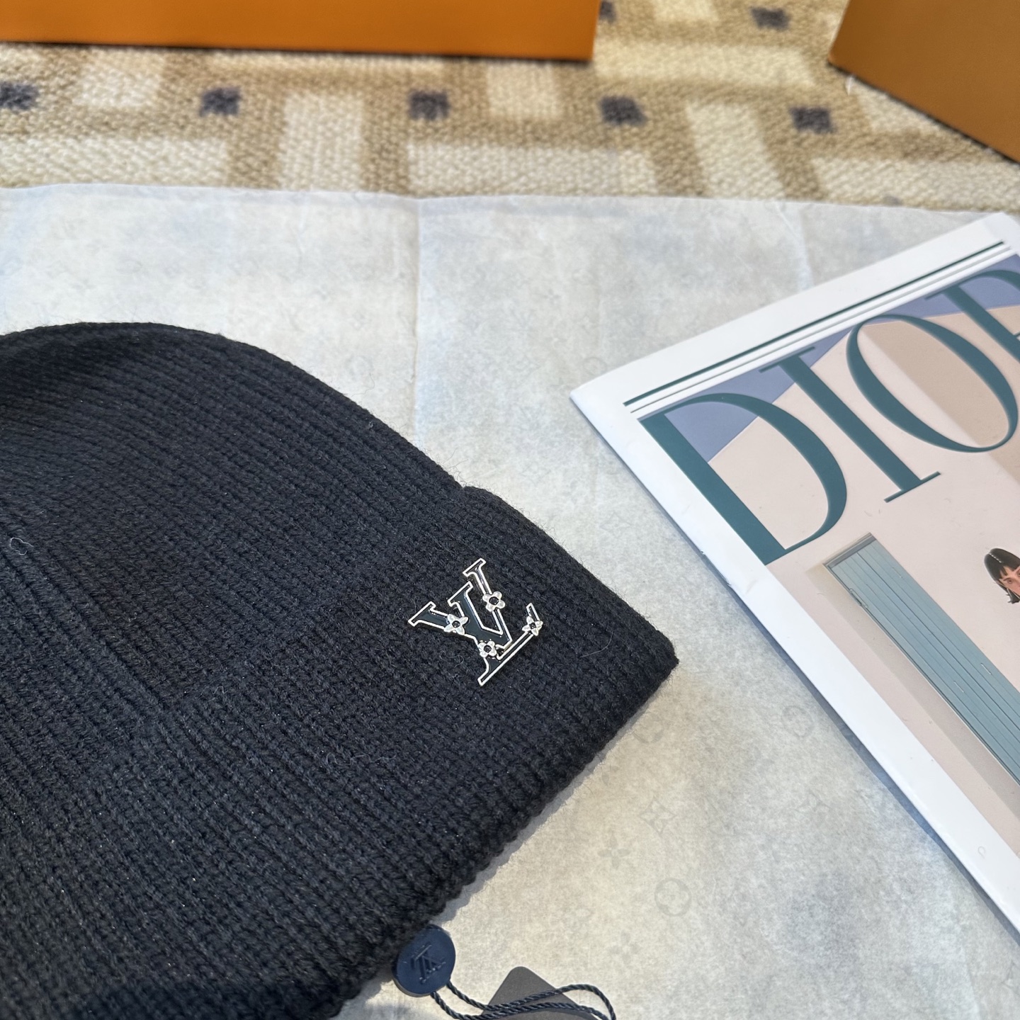 P63 Lv路易威登专柜货，针织毛线帽，男女同款 正品开模