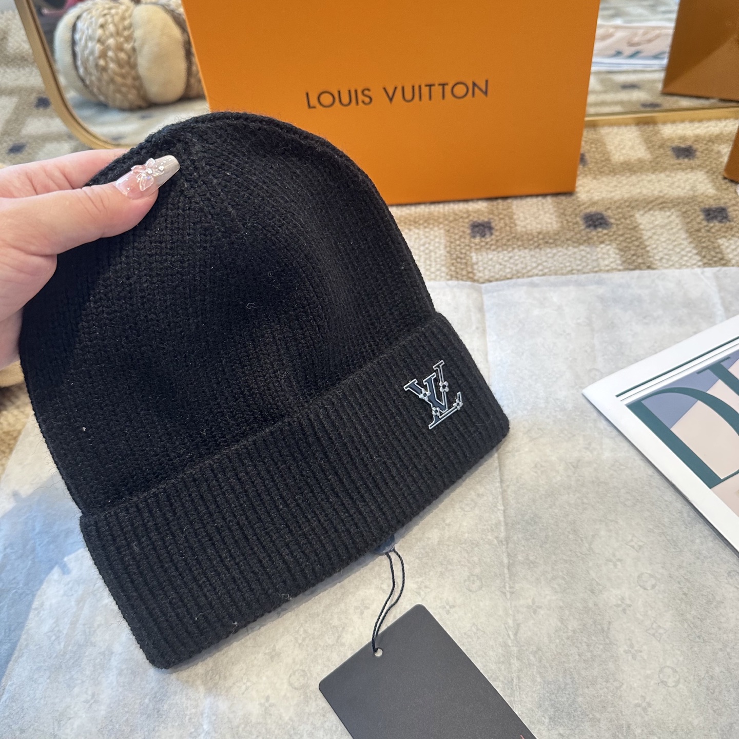 P63 Lv路易威登专柜货，针织毛线帽，男女同款 正品开模