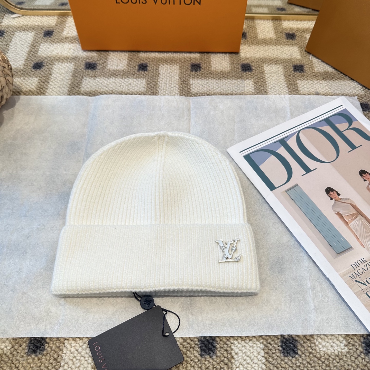 P63 Lv路易威登专柜货，针织毛线帽，男女同款 正品开模