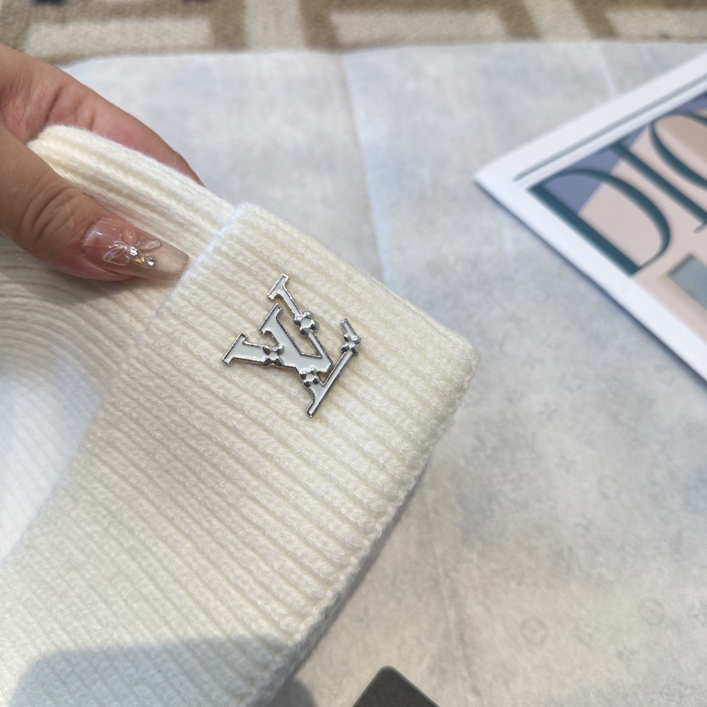 P63 Lv路易威登专柜货，针织毛线帽，男女同款 正品开模