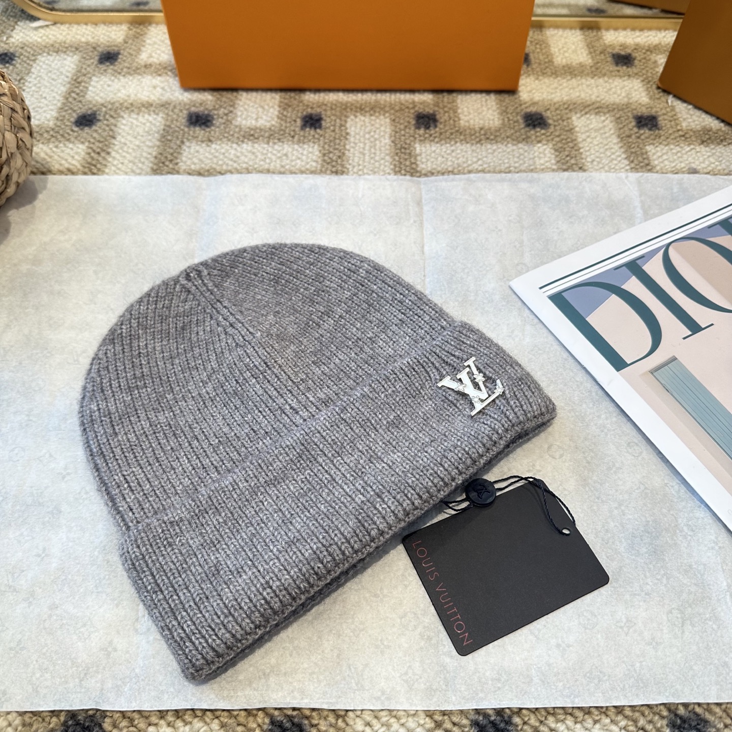 P63 Lv路易威登专柜货，针织毛线帽，男女同款 正品开模