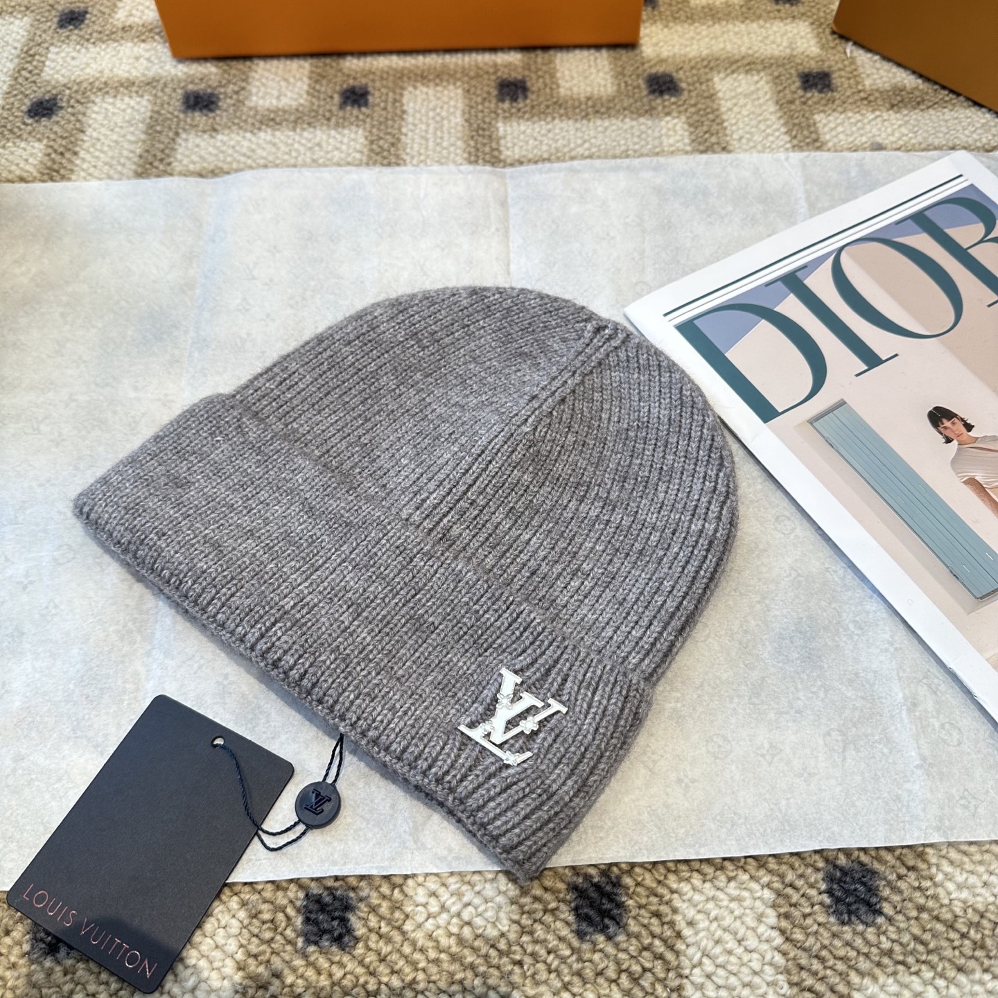 P63 Lv路易威登专柜货，针织毛线帽，男女同款 正品开模