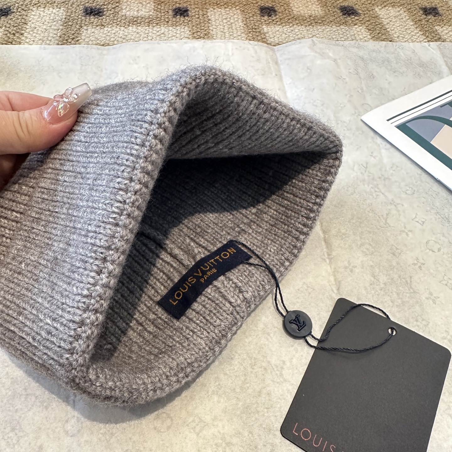 P63 Lv路易威登专柜货，针织毛线帽，男女同款 正品开模