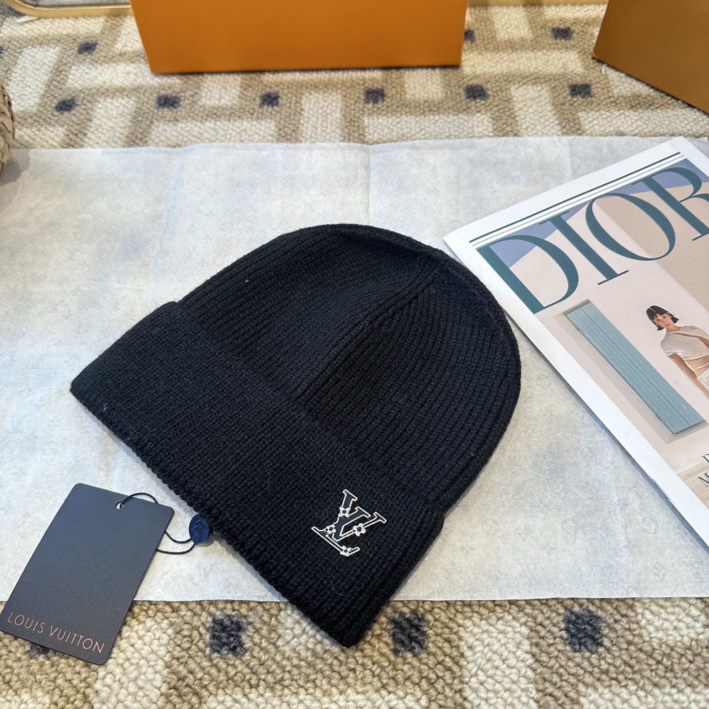 P63 Lv路易威登专柜货，针织毛线帽，男女同款 正品开模