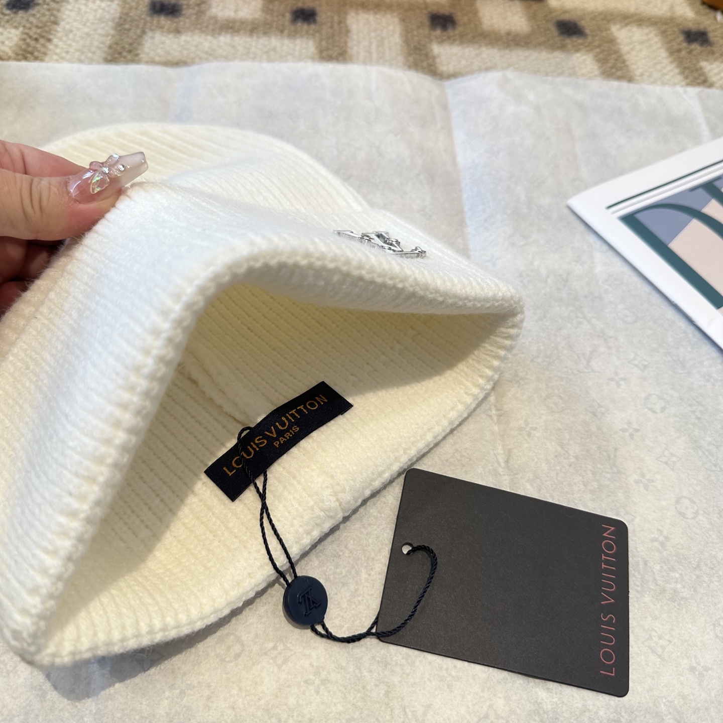 P63 Lv路易威登专柜货，针织毛线帽，男女同款 正品开模