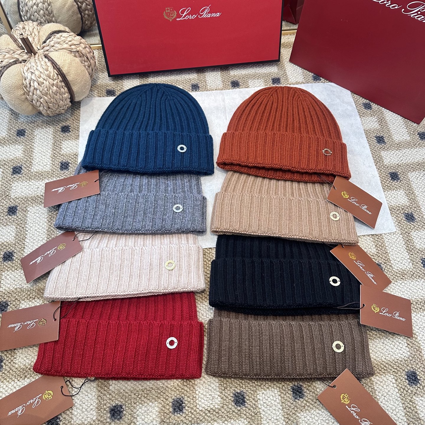 Loro Piana Unisex Cashmere Beanie Hat - Warm, Stylish, and Comfortable