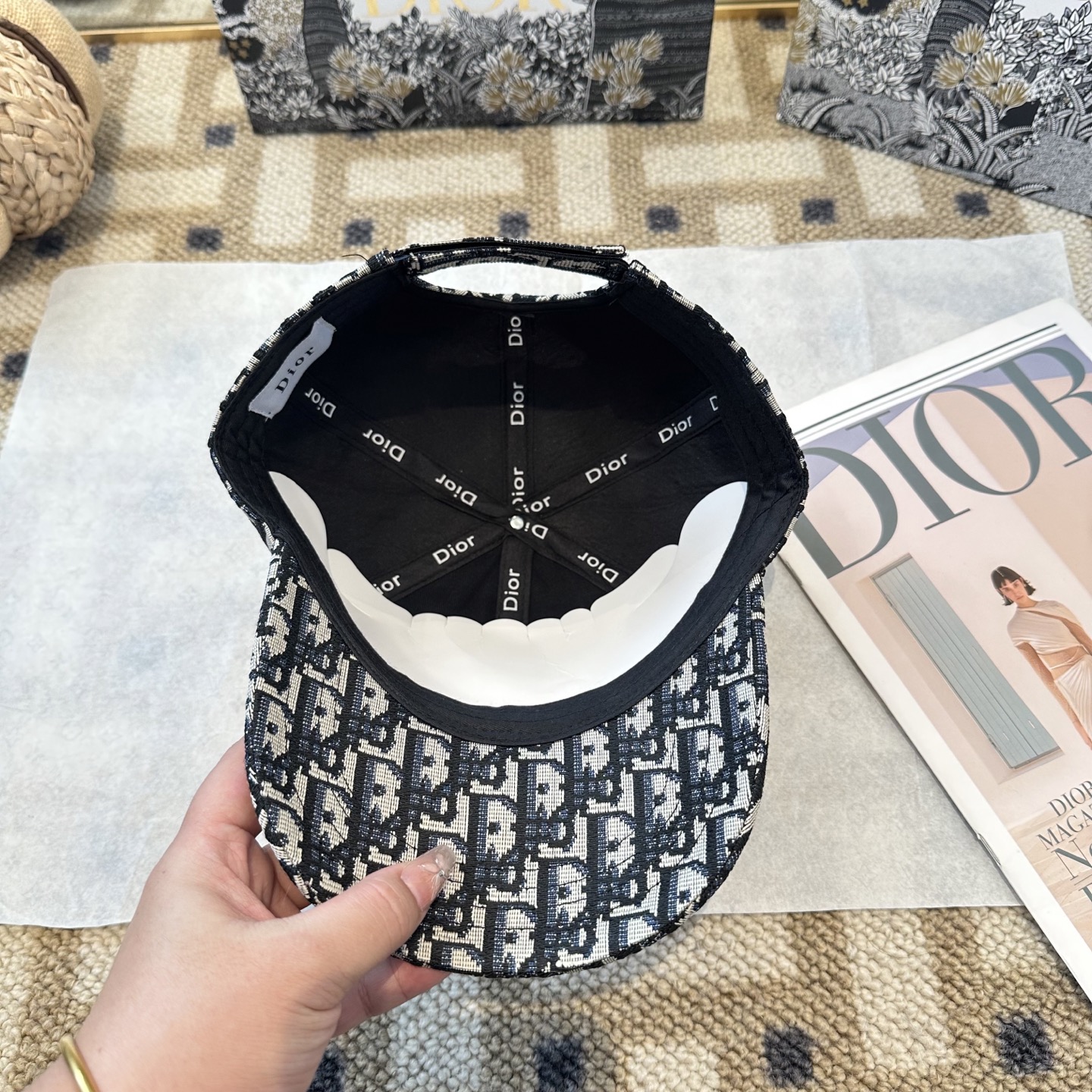 P67 DIOR迪奥 官网同步新款发布 老花D家棒球帽🧢，超级火爆