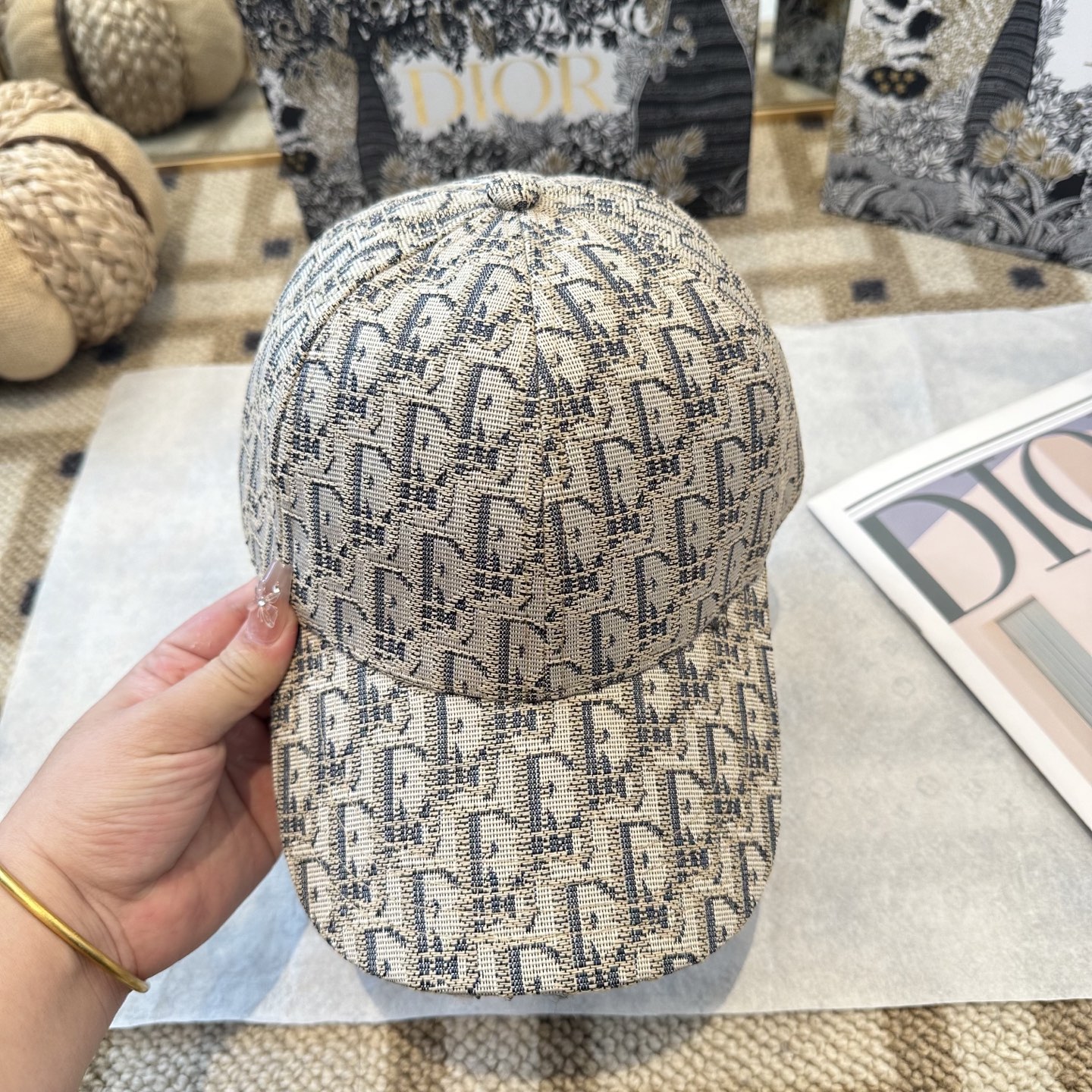 P67 DIOR迪奥 官网同步新款发布 老花D家棒球帽🧢，超级火爆