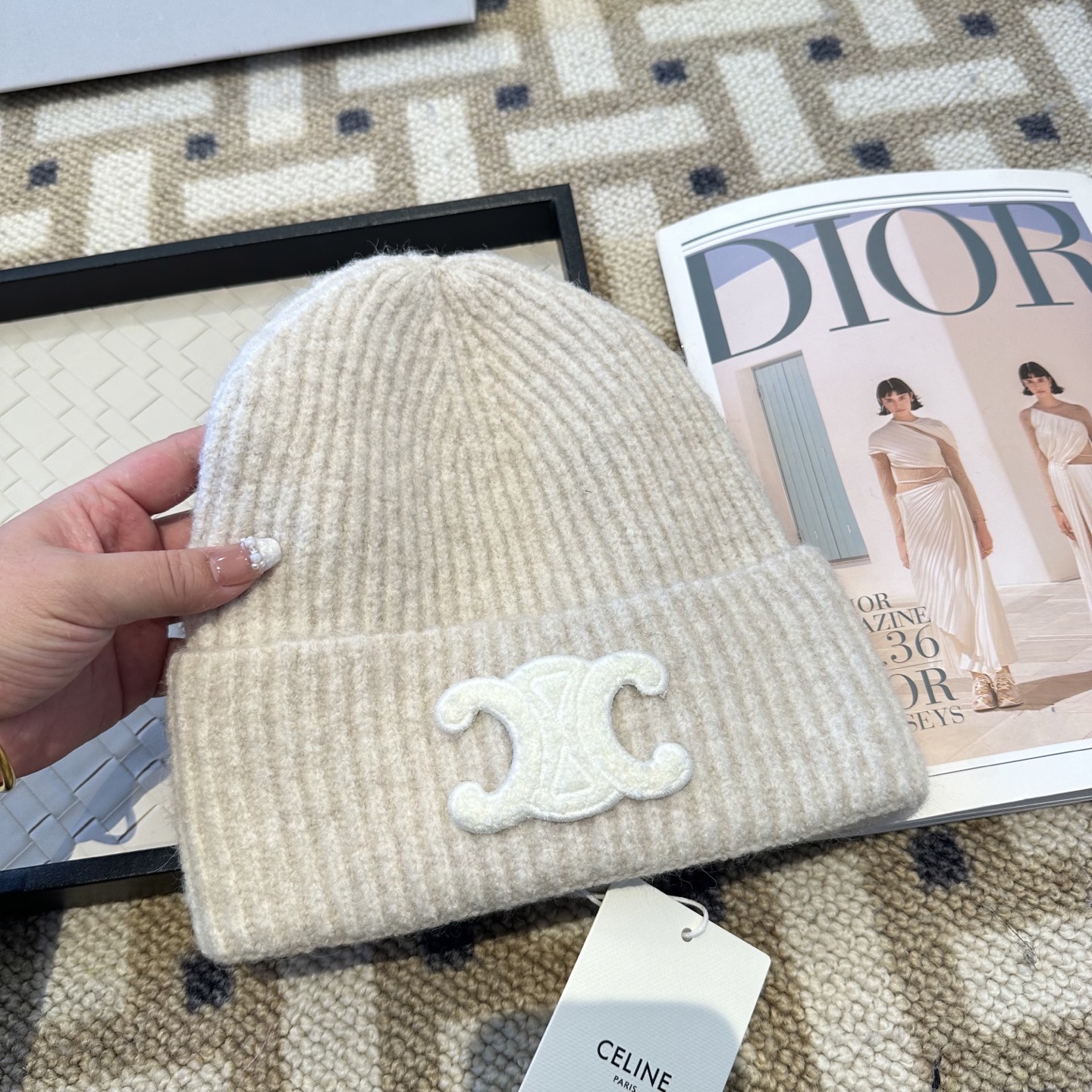 Celine 赛琳 2025秋冬新款毛线帽，男女款针织帽