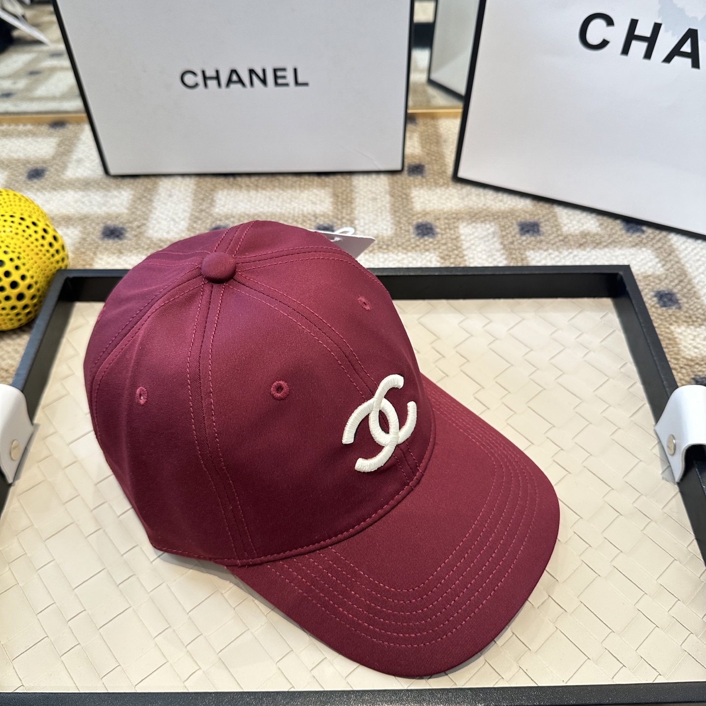 CHANEL香奈儿 新款简约刺绣logo棒球帽，新款出货，大牌款超好搭配，赶紧入手！