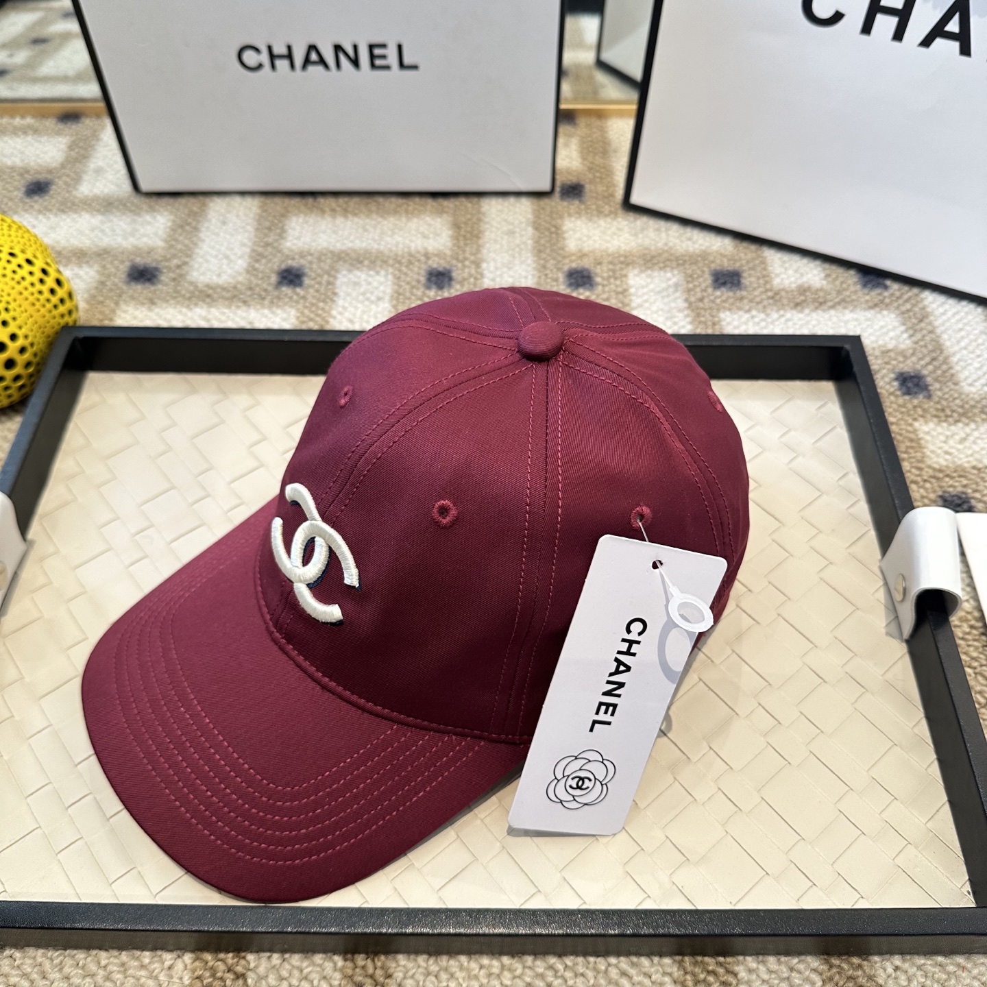 CHANEL香奈儿 新款简约刺绣logo棒球帽，新款出货，大牌款超好搭配，赶紧入手！