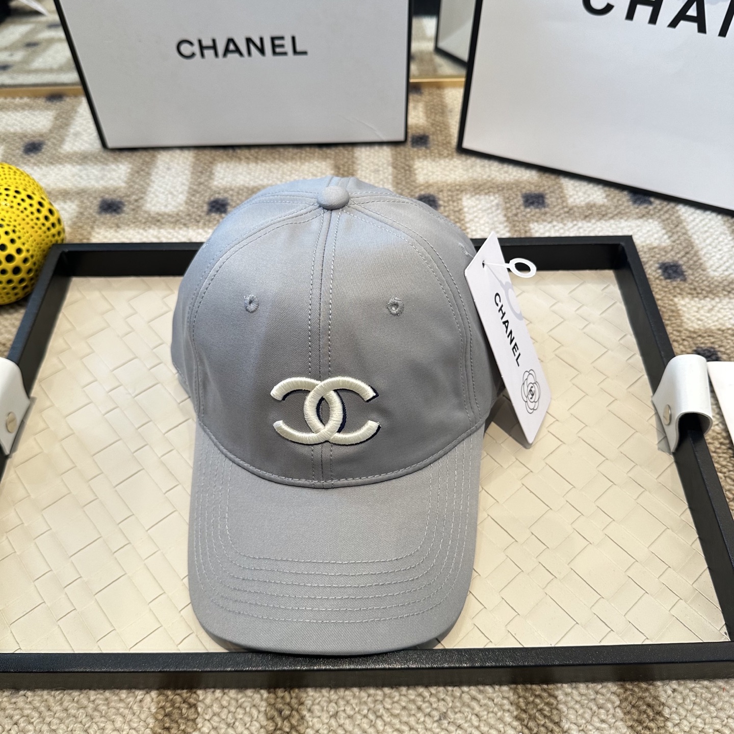 Chanel CHANEL香奈儿 新款简约刺绣logo棒球帽，新款 ， 款超好搭配，赶紧入手