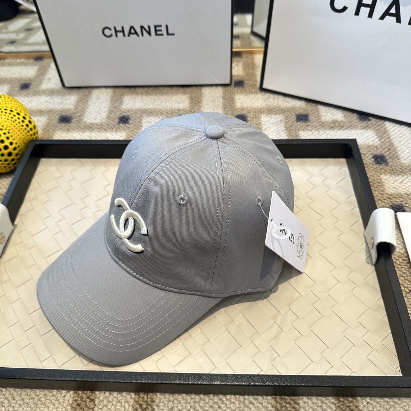 Chanel CHANEL香奈儿 新款简约刺绣logo棒球帽，新款 ， 款超好搭配，赶紧入手