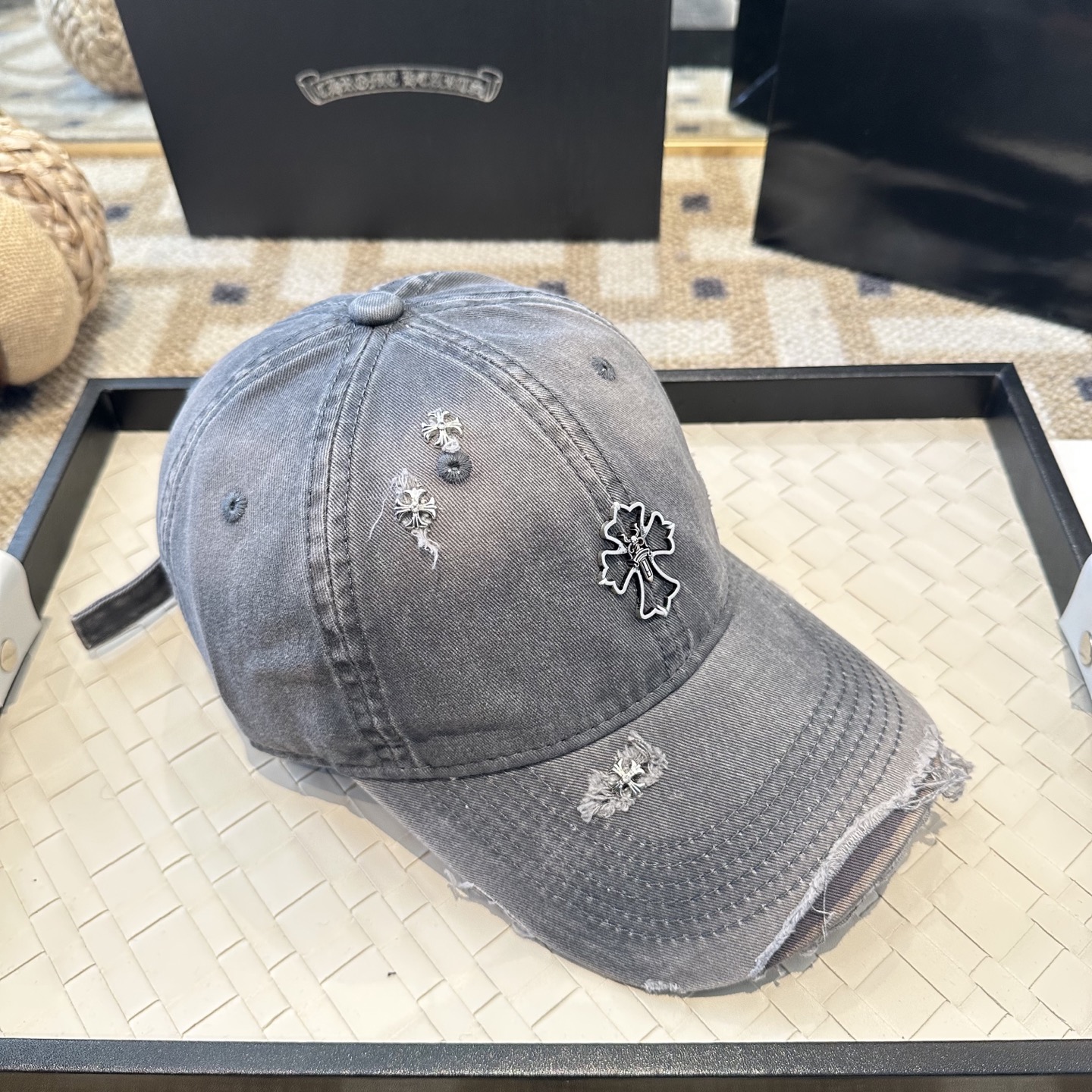Chrome hearts 克罗心 新款十字架 高品质棒球帽，高端定制版！网红时尚博主同款！墙裂推荐！质